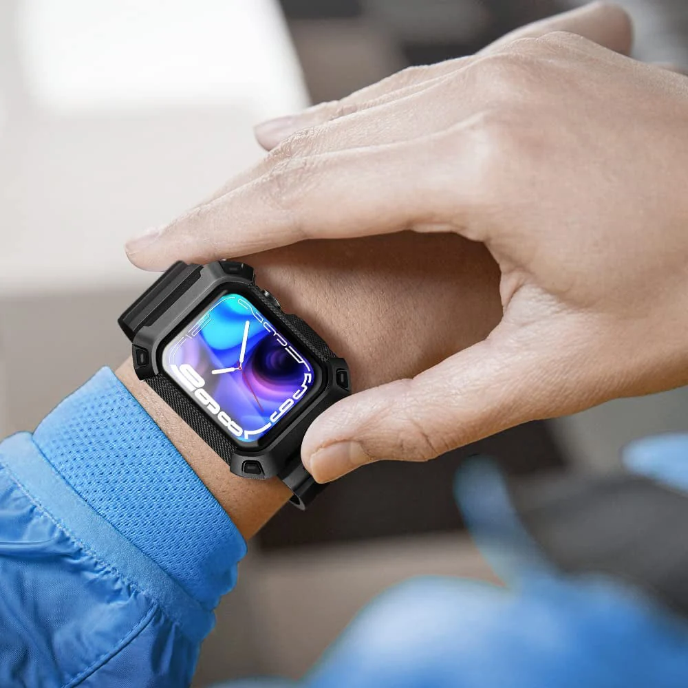 Apple Watch Unicorn Beetle PRO Rugged Wristband Case 44mm(open box)-Black - Image 7