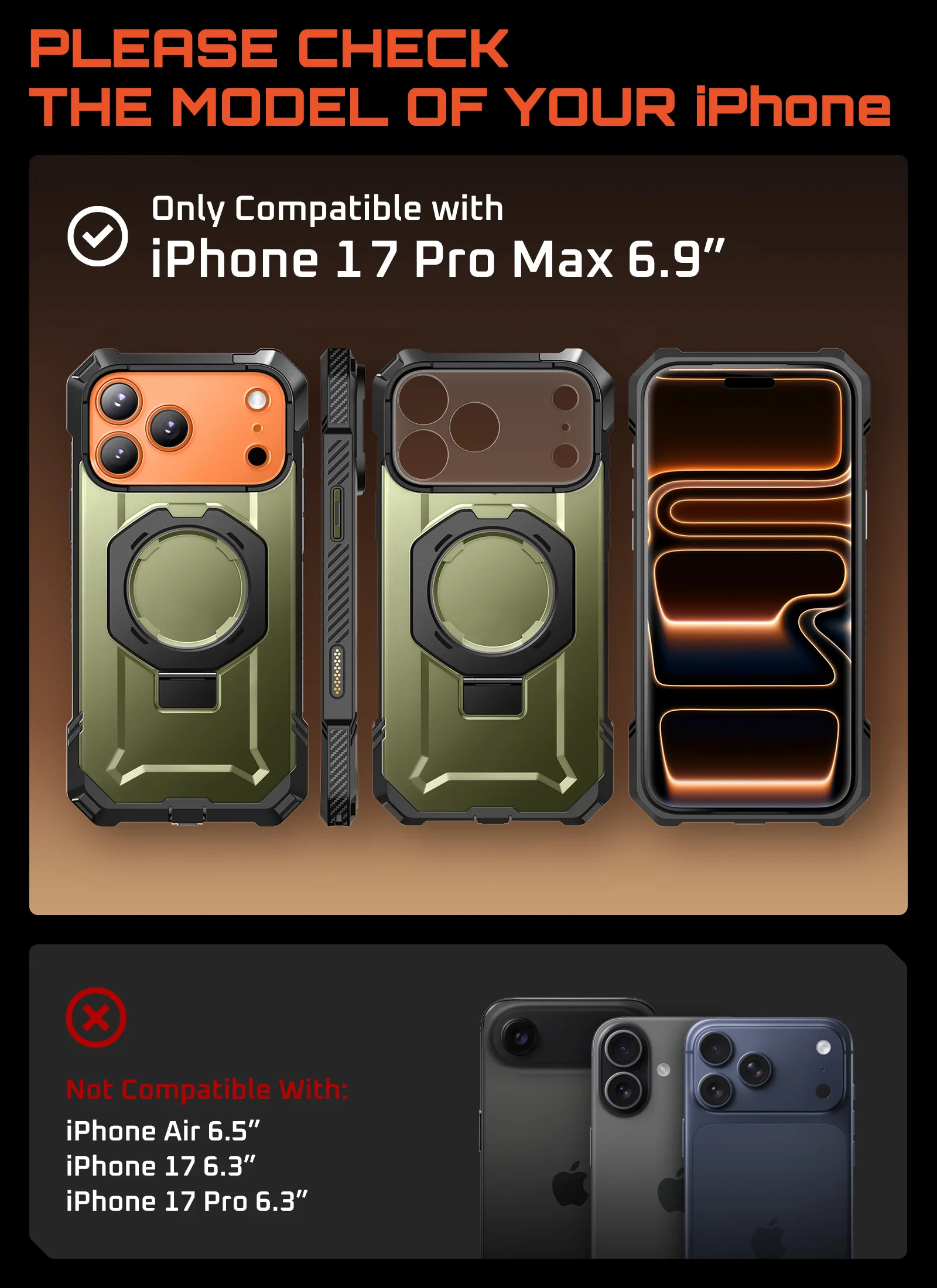UB GRIP Series iPhone 17 Pro Max MagSafe Camera Control Button Phone Case - Guldan - Image 6