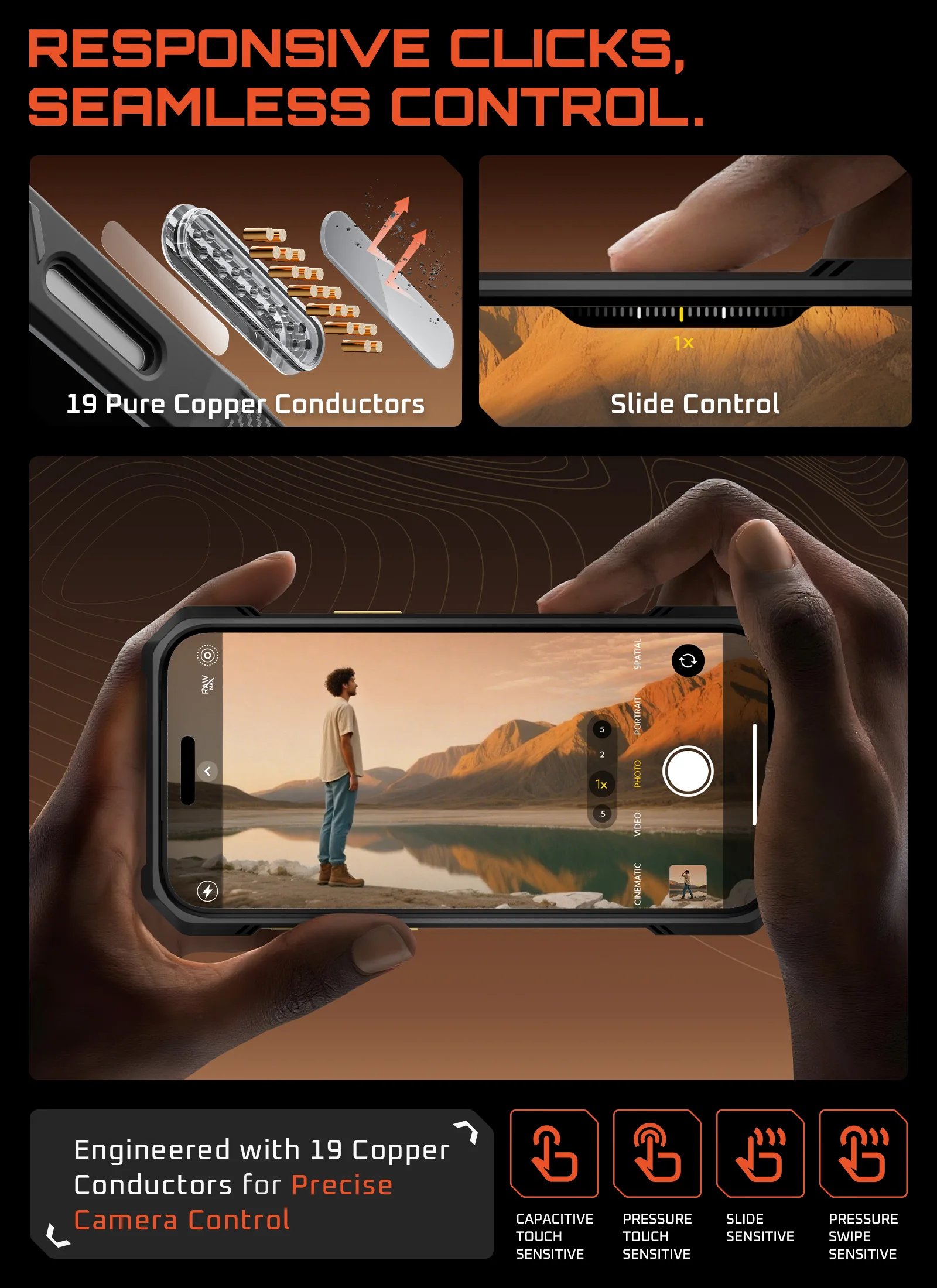 UB GRIP Series iPhone 17 Pro Max MagSafe Camera Control Button Phone Case - K2Night - Image 13