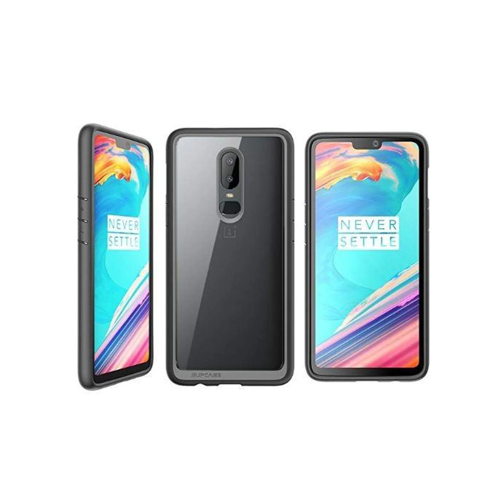 OnePlus 6 Unicorn Beetle Style Slim Clear Case-Black - Image 6