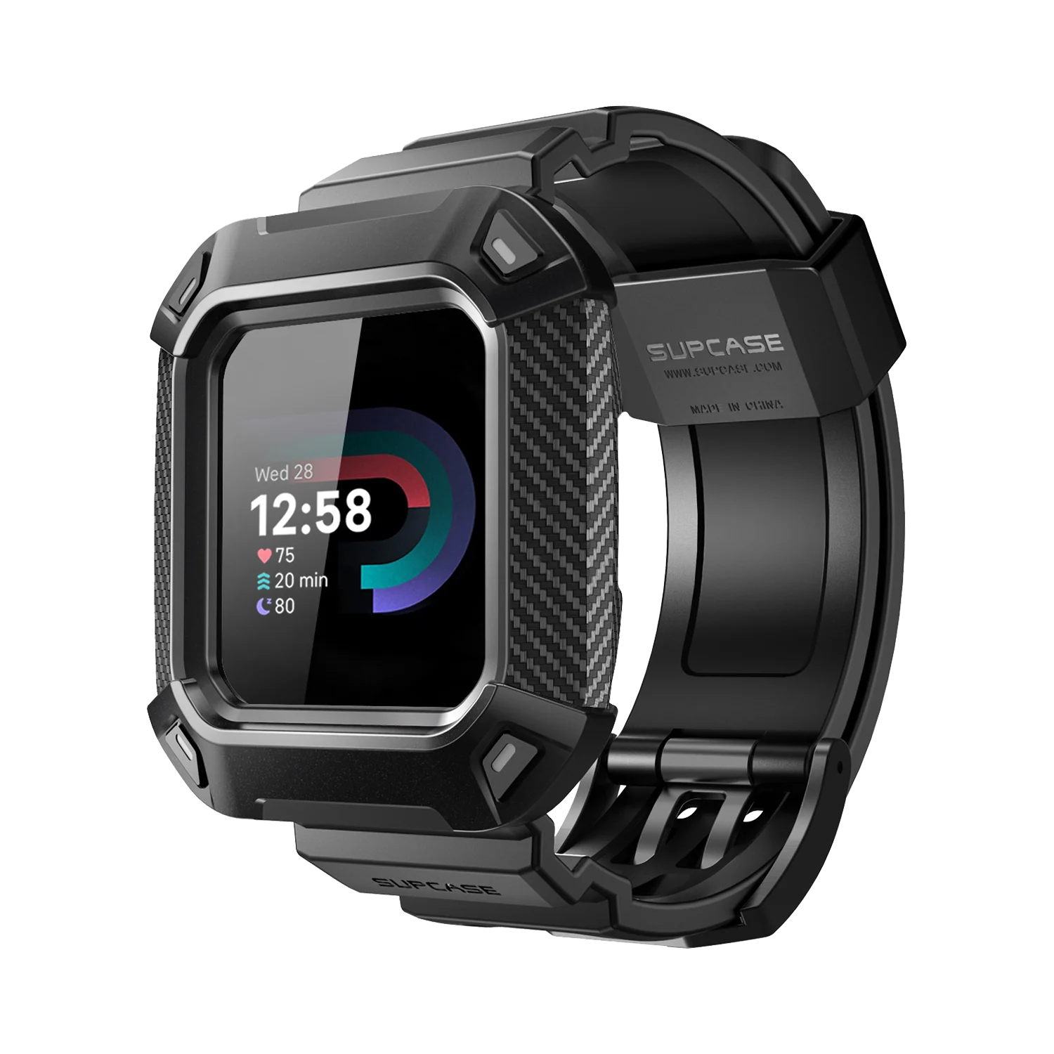 Fitbit Versa 4 Unicorn Beetle Pro Rugged Case-Black