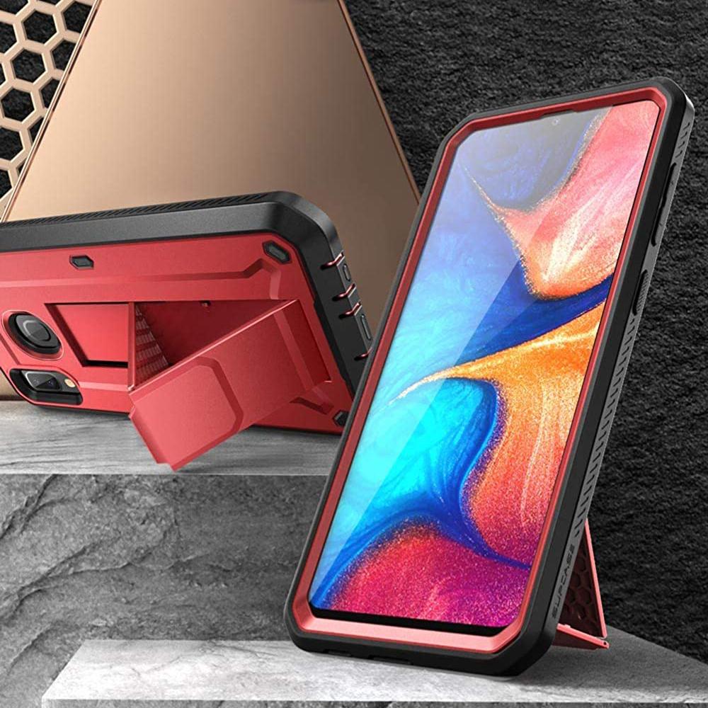 Galaxy A20 / A30 Unicorn Beetle Pro Rugged Holster Case-Metallic Red - Image 3
