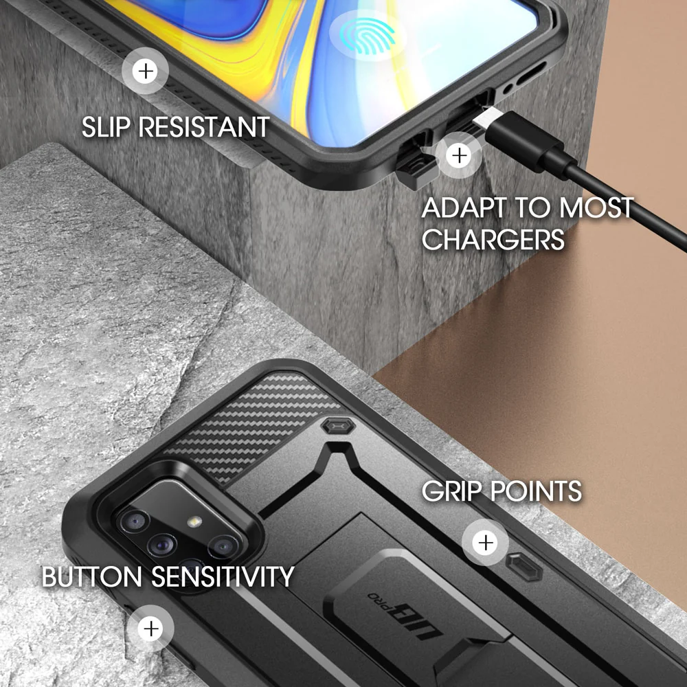 Galaxy A51 5G Unicorn Beetle Pro Rugged Case-Black - Image 7