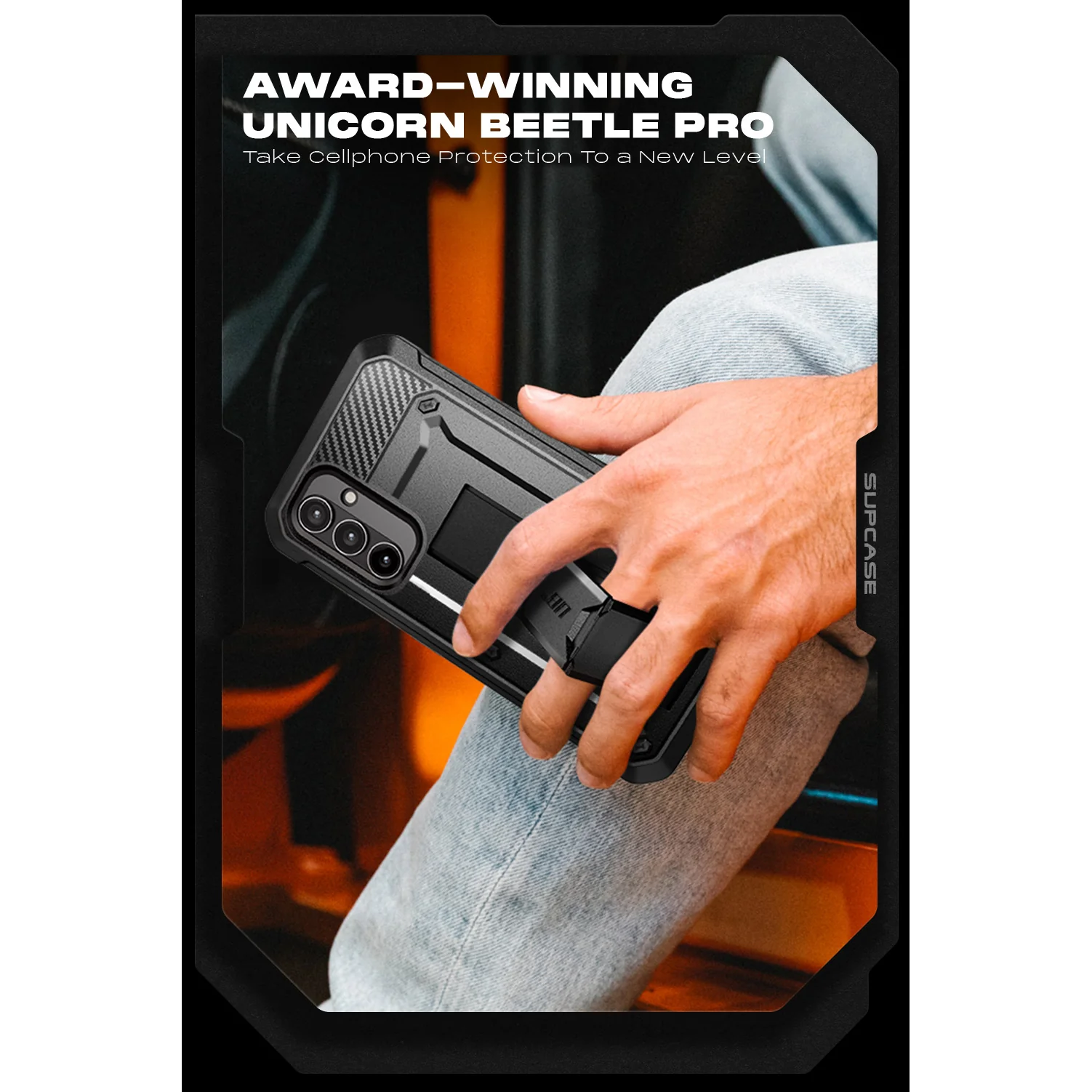 Galaxy A54 Unicorn Beetle PRO Rugged Holster Case-Black - Image 10
