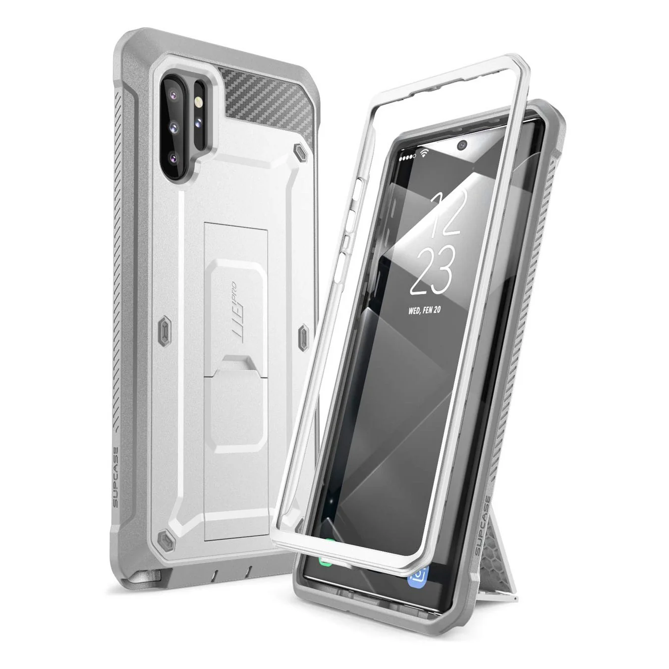 Galaxy Note10 Plus / Note10 Plus 5G Unicorn Beetle Pro Full-Body Rugged Case-White - Image 2