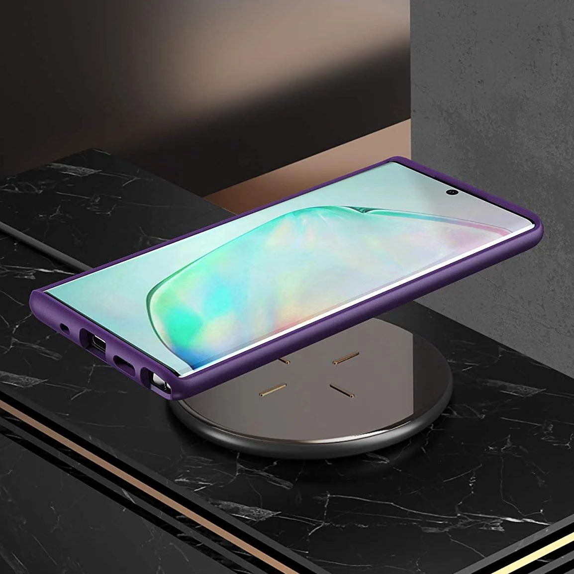 Galaxy Note10 Plus / Note10 Plus 5G Unicorn Beetle Style Slim Clear Case-Purple - Image 6