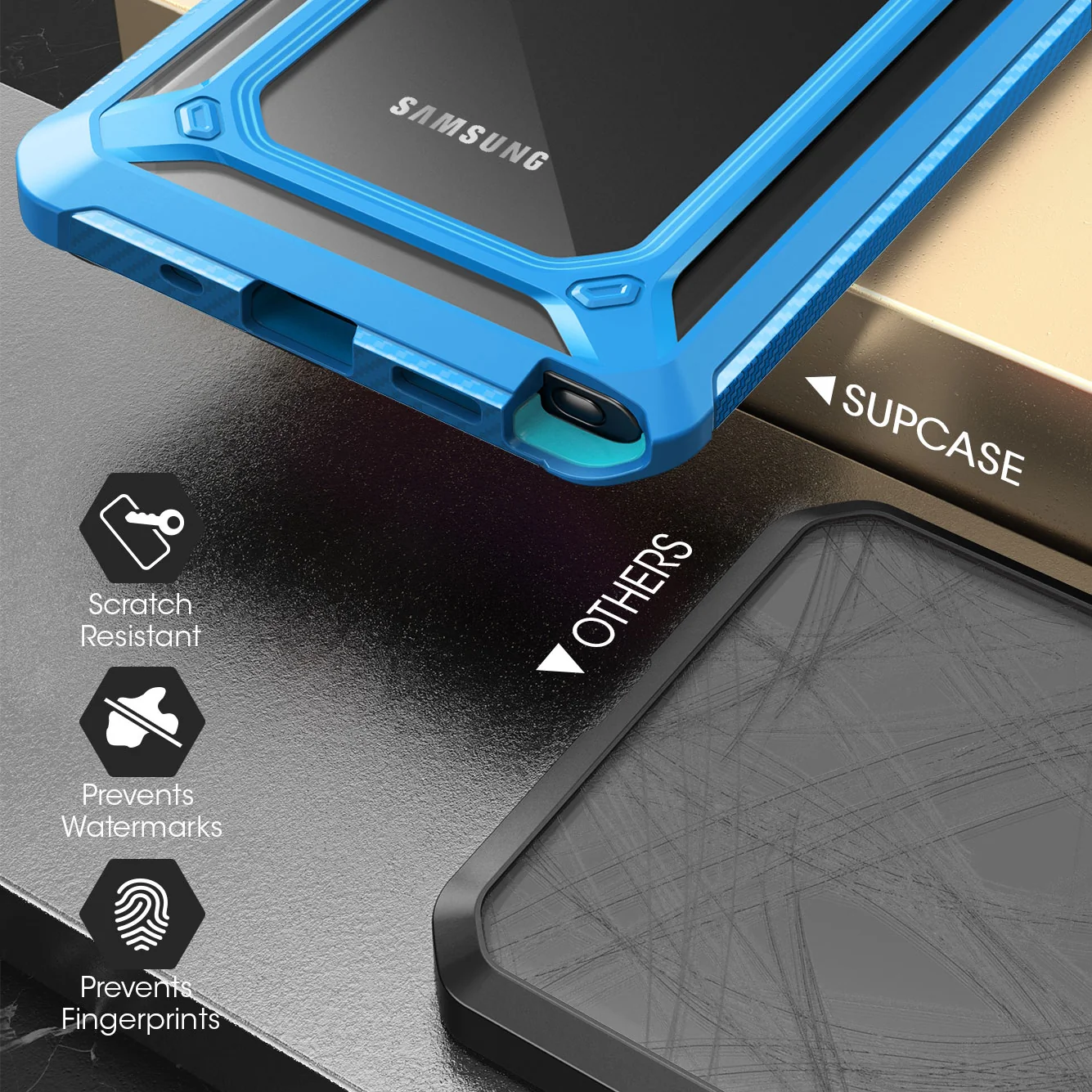 Galaxy Note20 Ultra Unicorn Beetle EXO Clear Case-Blue - Image 5