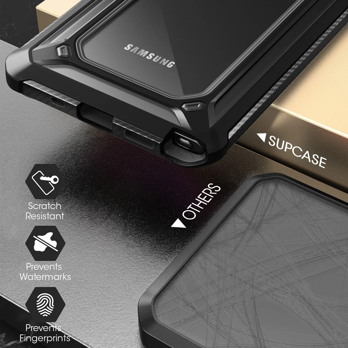 Galaxy Note20 Unicorn Beetle EXO Clear Case-Black - Image 5
