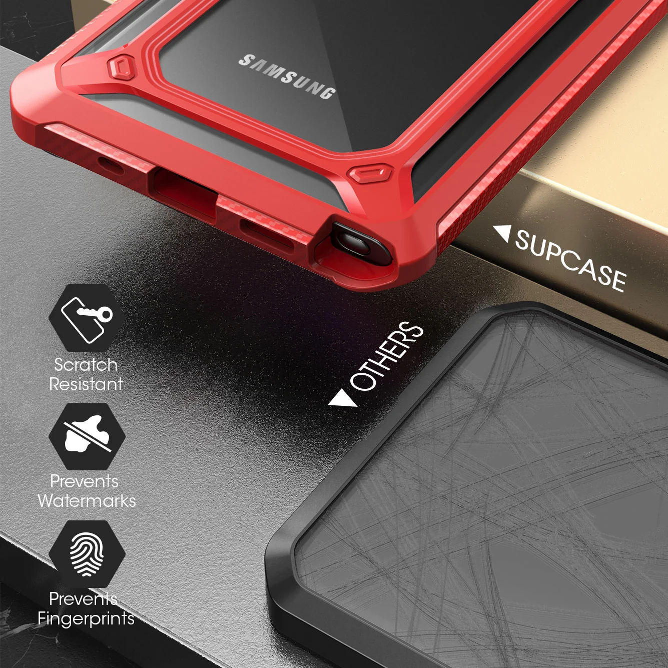 Galaxy Note20 Unicorn Beetle EXO Clear Case-Red - Image 5