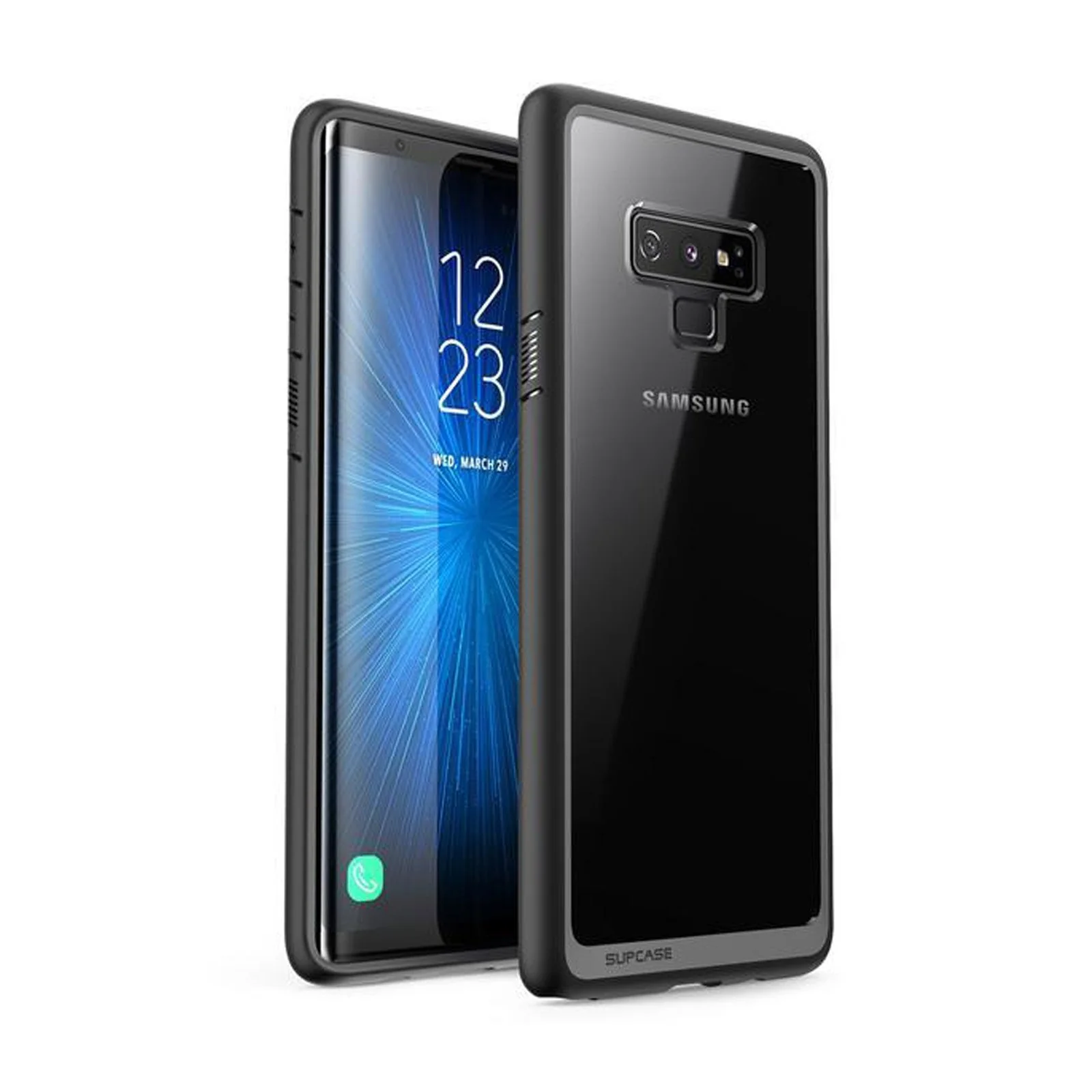 Galaxy Note9 Unicorn Beetle Style Slim Clear Case-Navy - Image 8