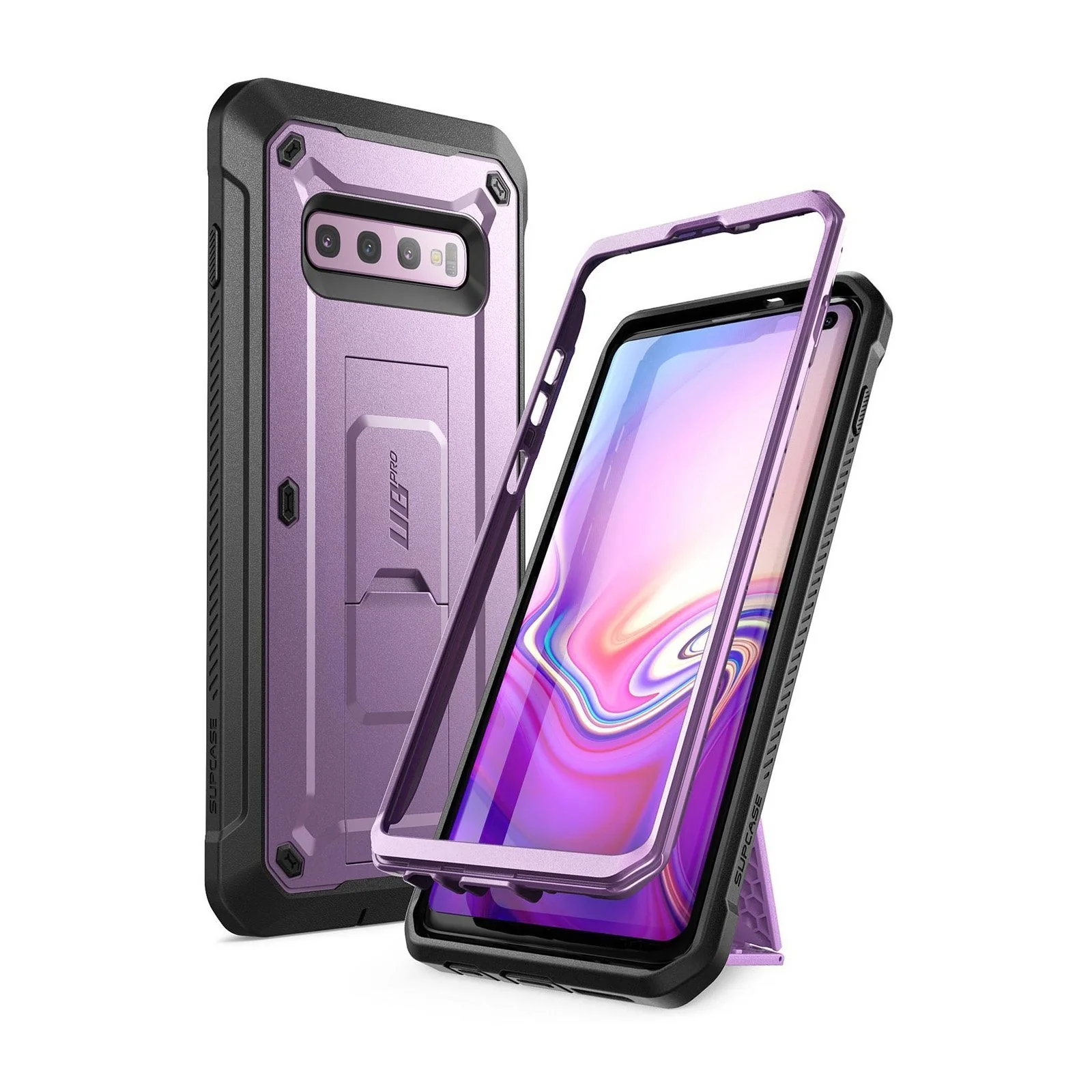 Galaxy S10 Unicorn Beetle Pro Rugged Holster Case Without Screen Protector-Purple - Image 2