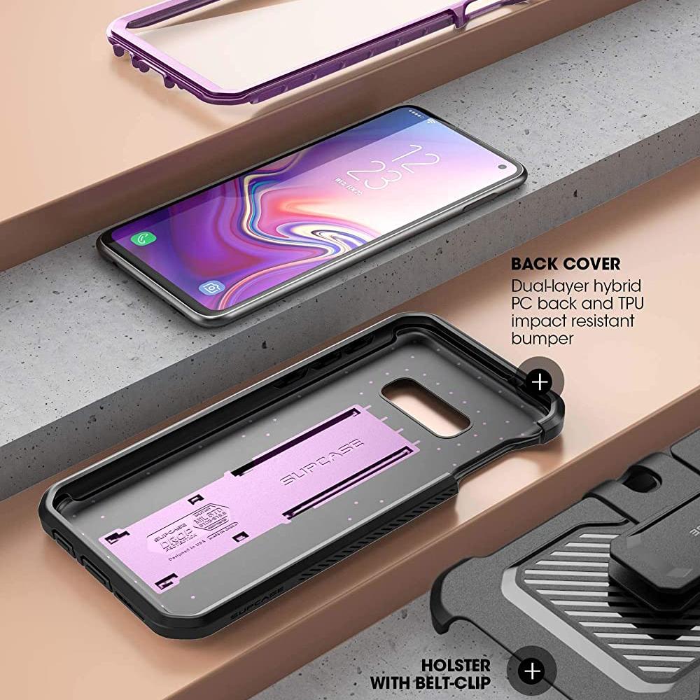 Galaxy S10e Unicorn Beetle Pro Full Body Rugged Holster Case-Metallic Purple - Image 6