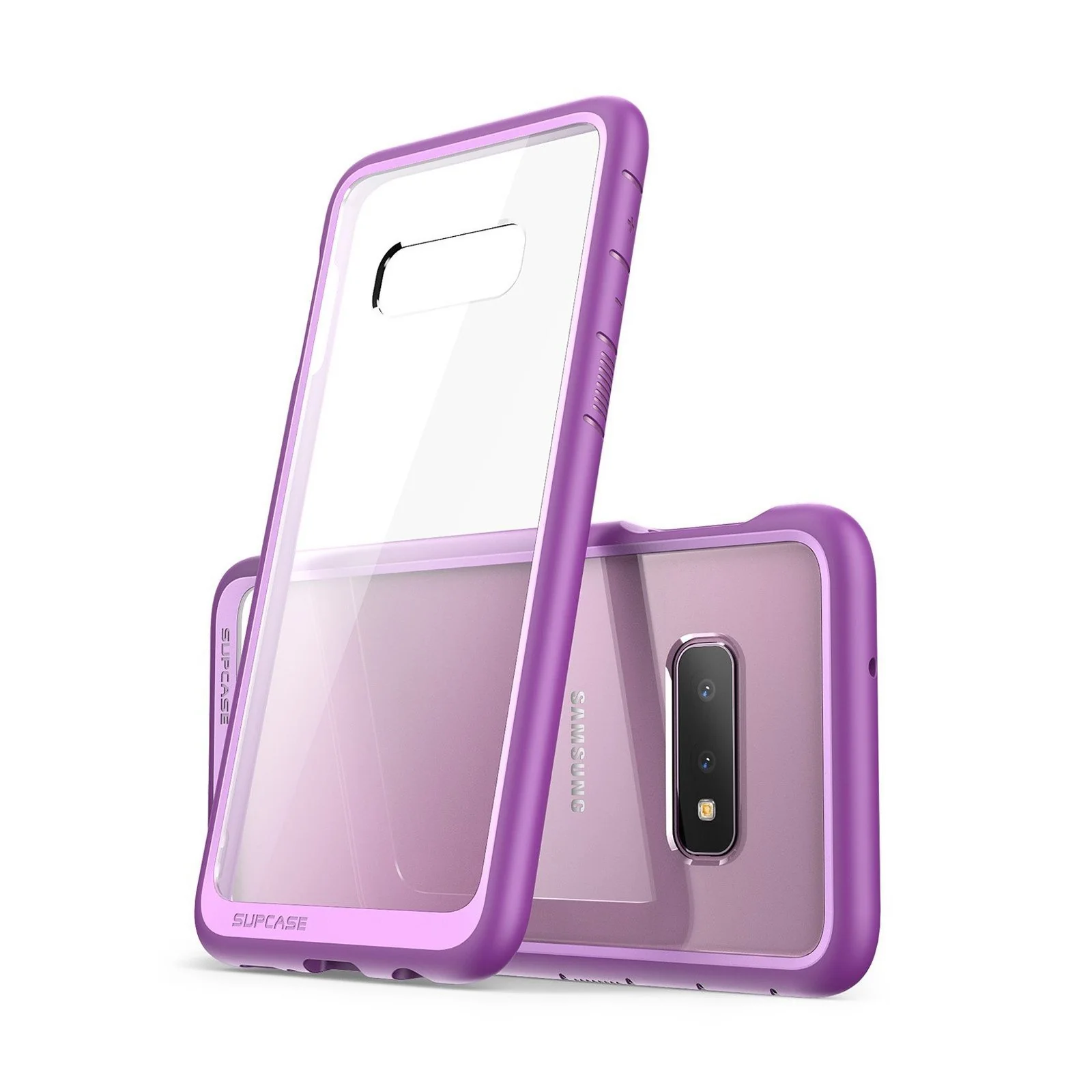 Galaxy S10e Unicorn Beetle Style Clear Case-Purple - Image 2