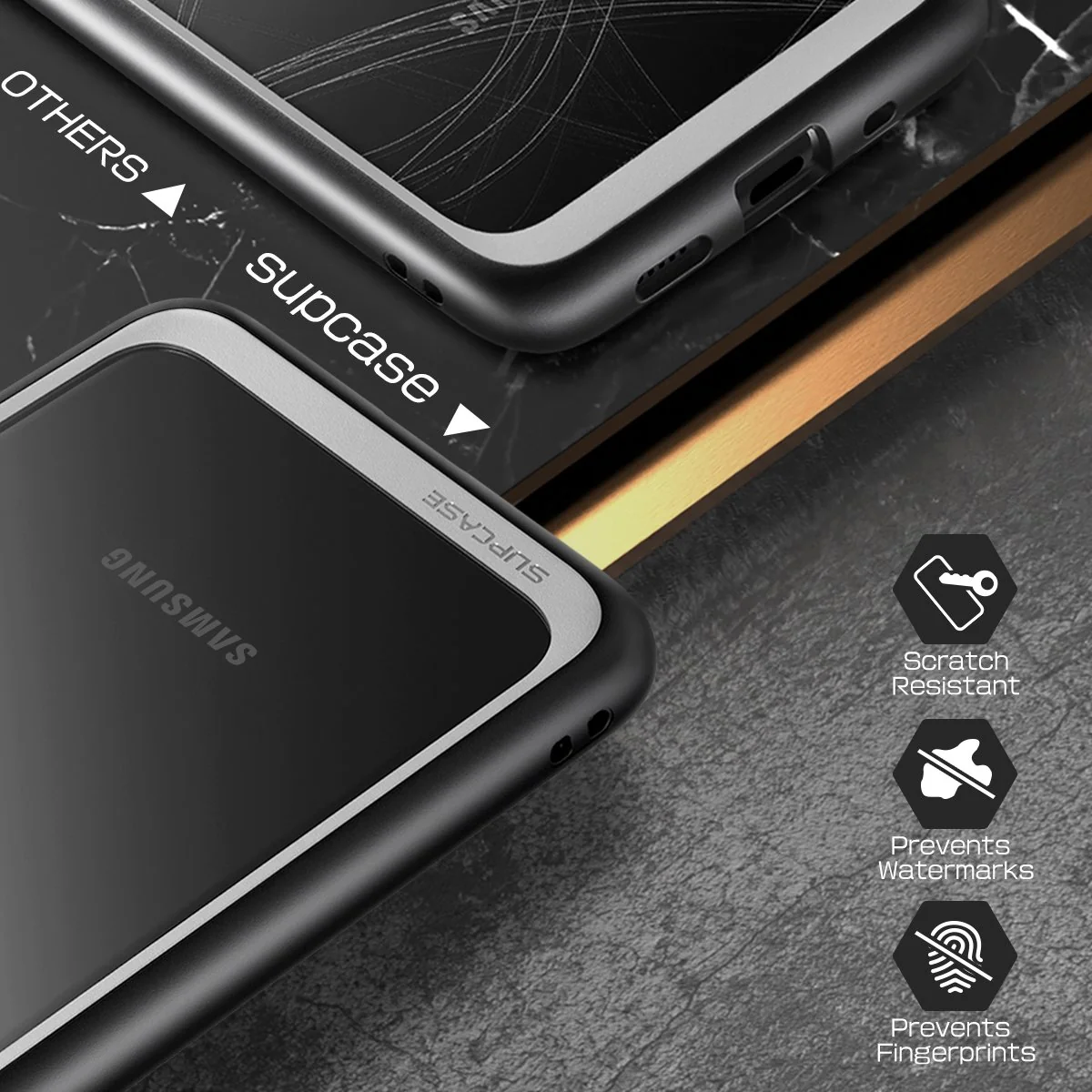 Galaxy S20 Ultra Unicorn Beetle Style Slim Clear Case-Black - Image 5