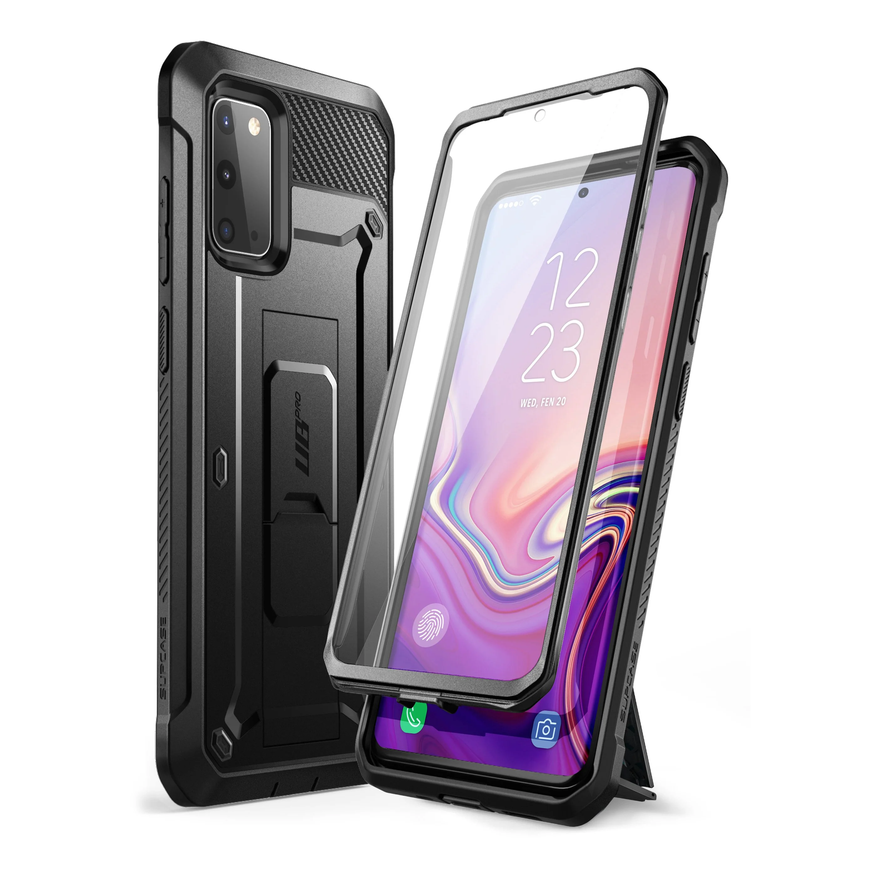 Galaxy S20 Unicorn Beetle Pro Rugged Case (with Screen Protector)-Black - Image 2
