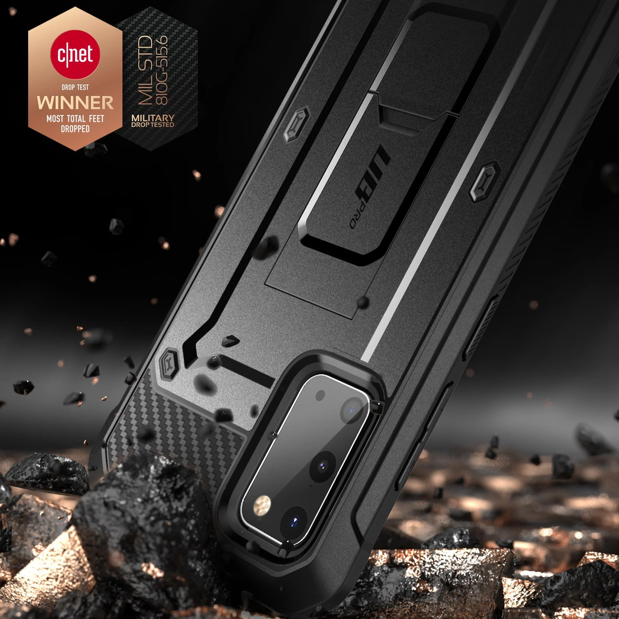 Galaxy S20 Unicorn Beetle Pro Rugged Case (with Screen Protector)-Black - Image 3