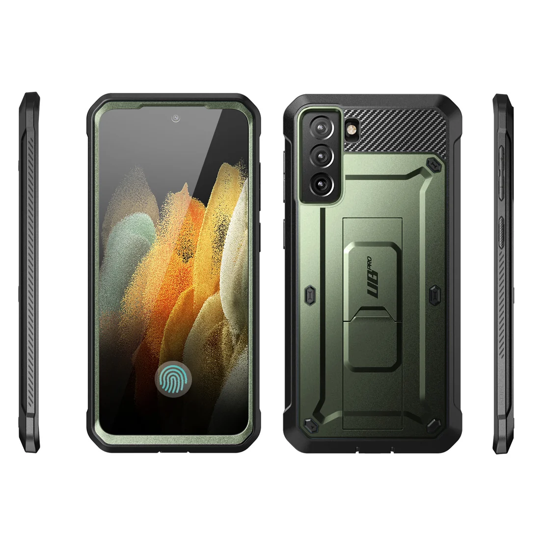 Galaxy S21 FE Unicorn Beetle PRO Rugged Case-Dark Green - Image 8