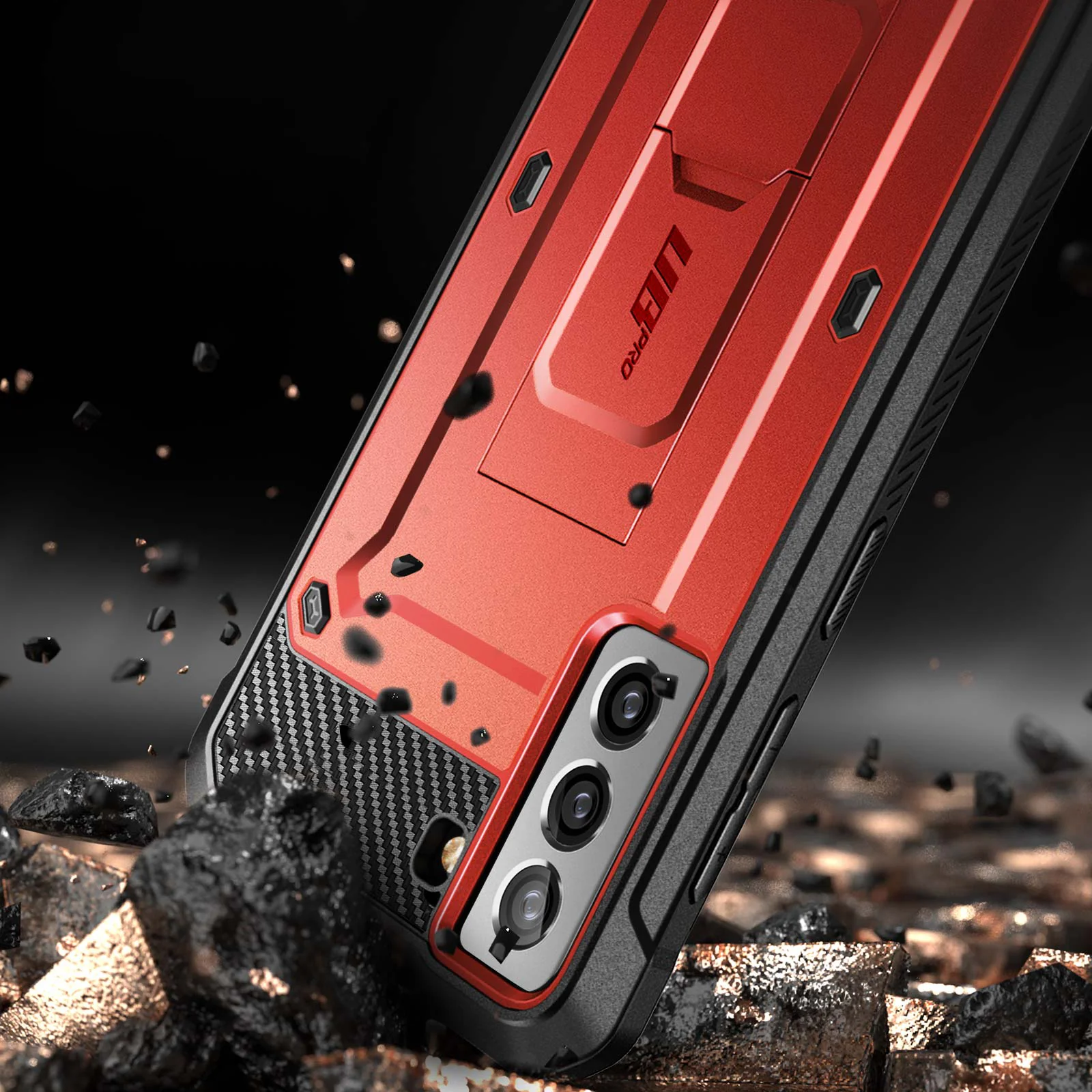 Galaxy S21 Plus Unicorn Beetle Pro Rugged Case(open box)-Metallic Red - Image 3