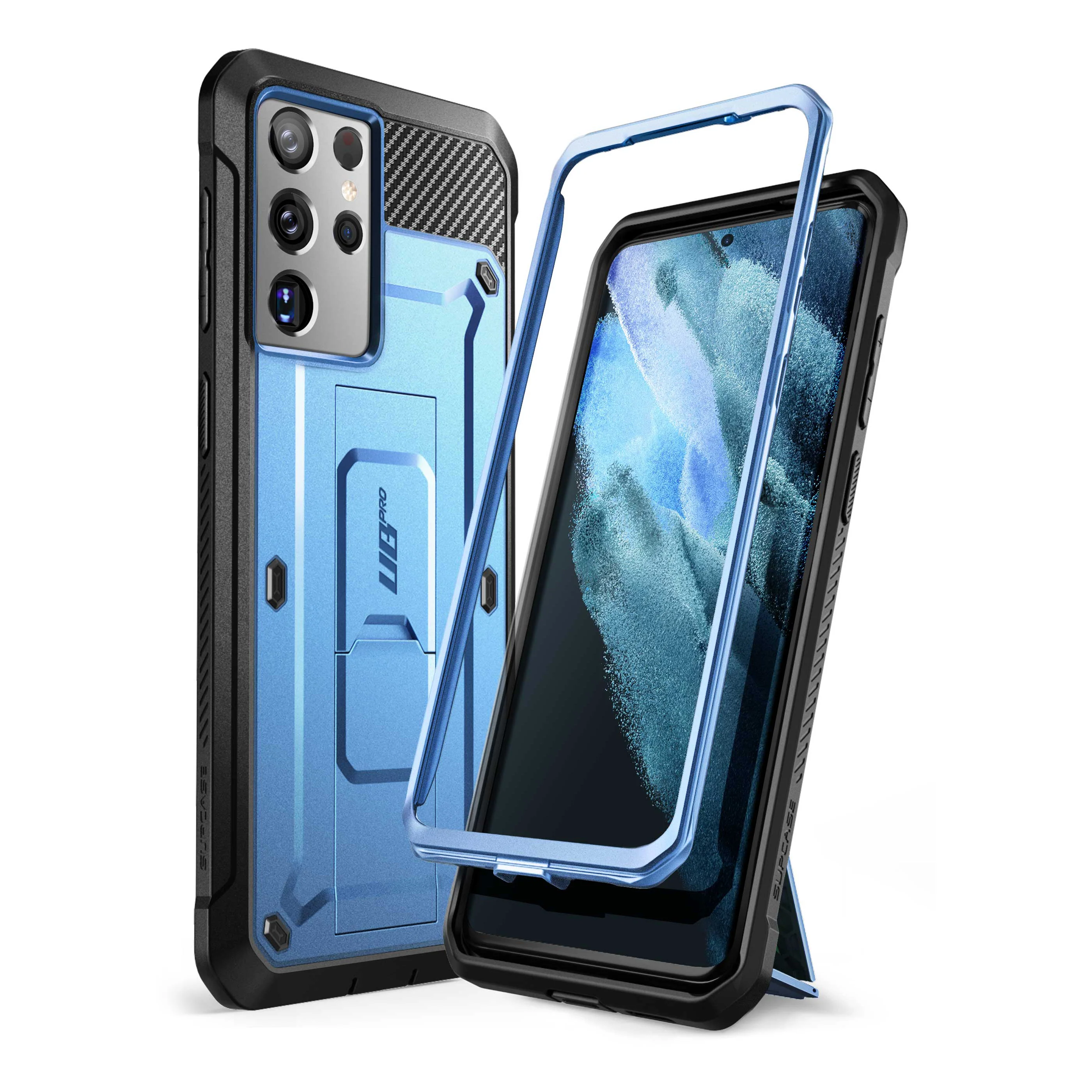 Galaxy S21 Ultra Unicorn Beetle Pro Rugged Case-Metallic Blue - Image 2
