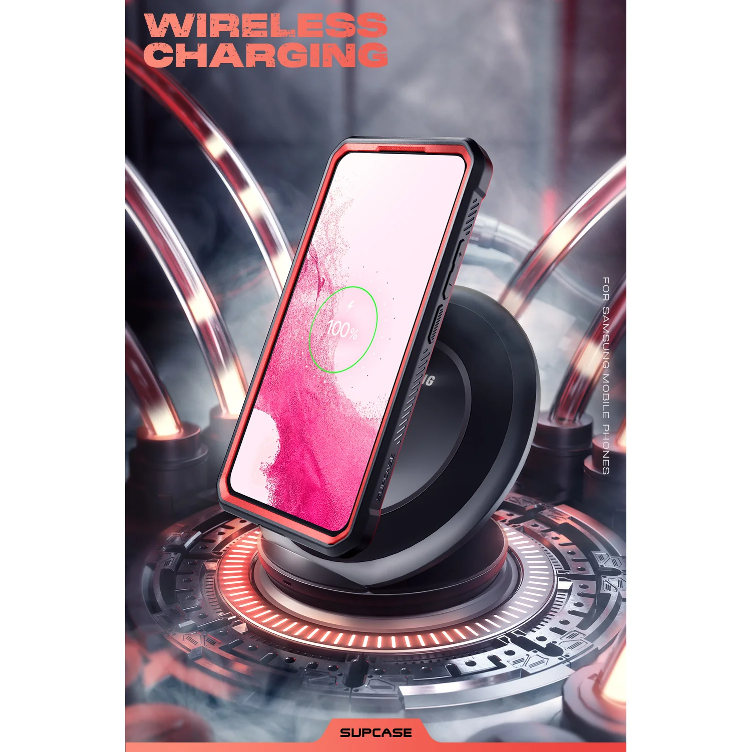 Galaxy S22 Ultra Unicorn Beetle PRO Rugged Case-Metallic Red - Image 8