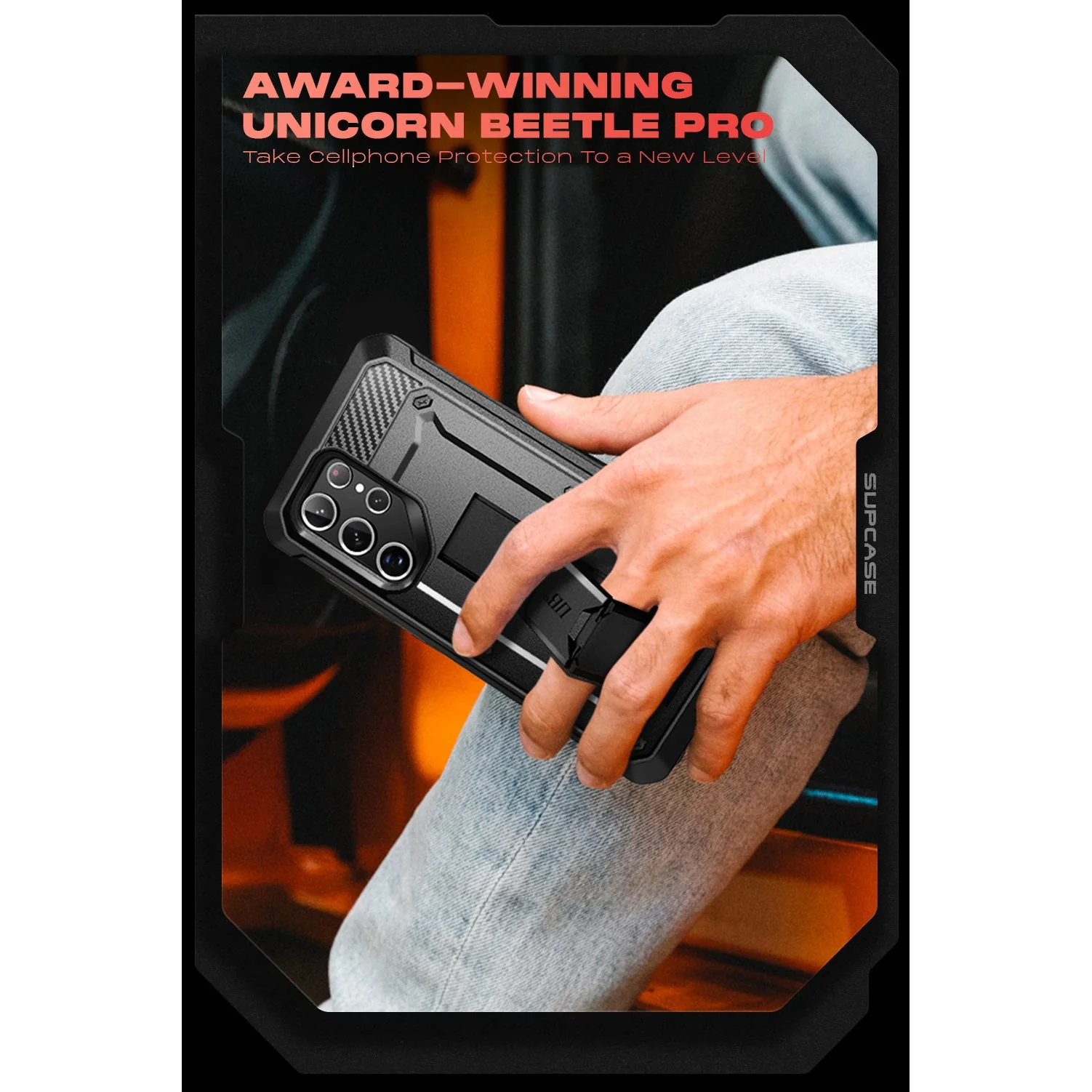 Galaxy S22 Ultra Unicorn Beetle PRO Rugged Case(Open-Box)-Black - Image 9