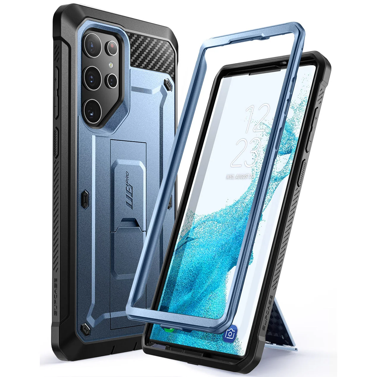 Galaxy S22 Ultra Unicorn Beetle PRO Rugged Case(open box)-Metallic Blue - Image 2