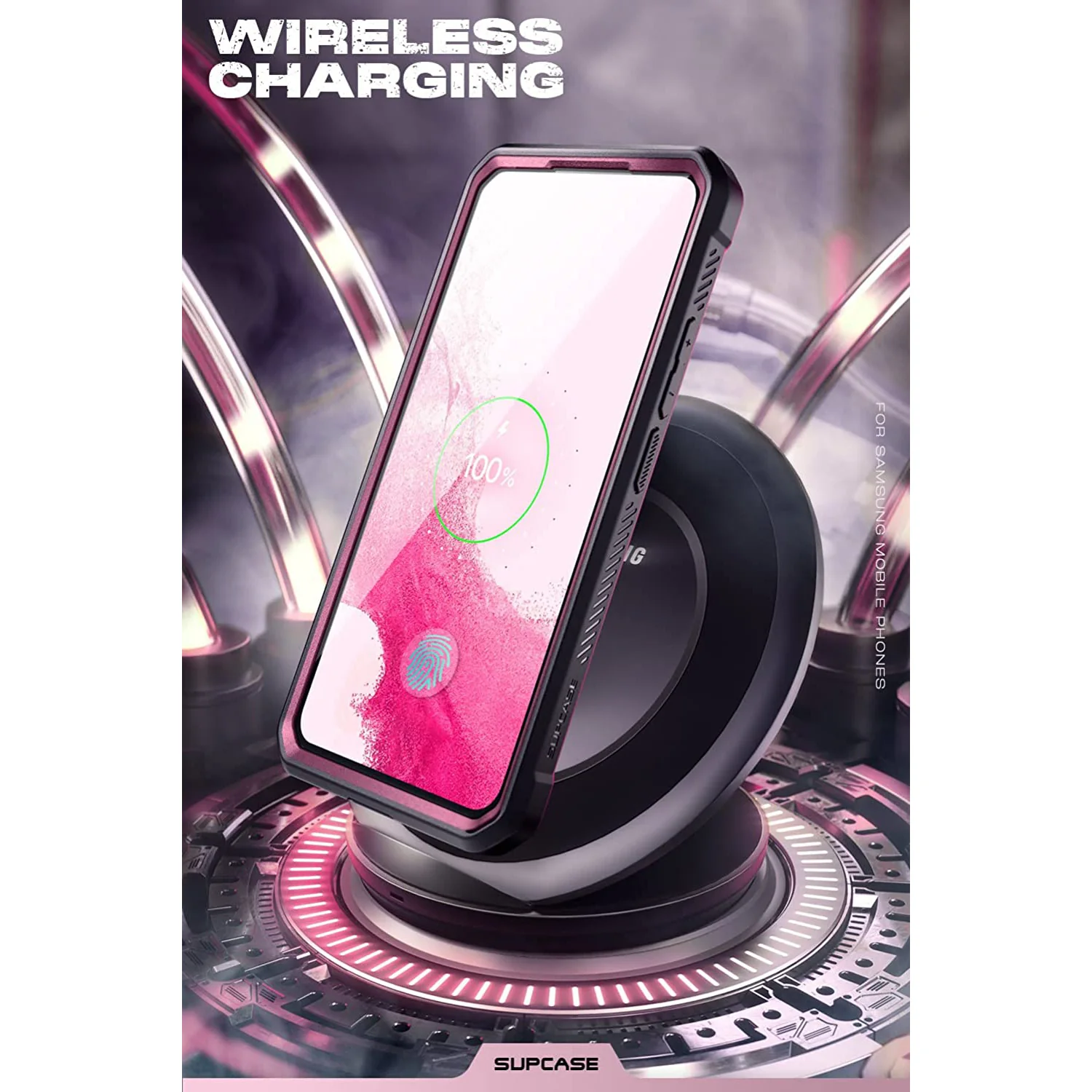Galaxy S22 Ultra Unicorn Beetle PRO Screen Protector Case-Burgundy - Image 7