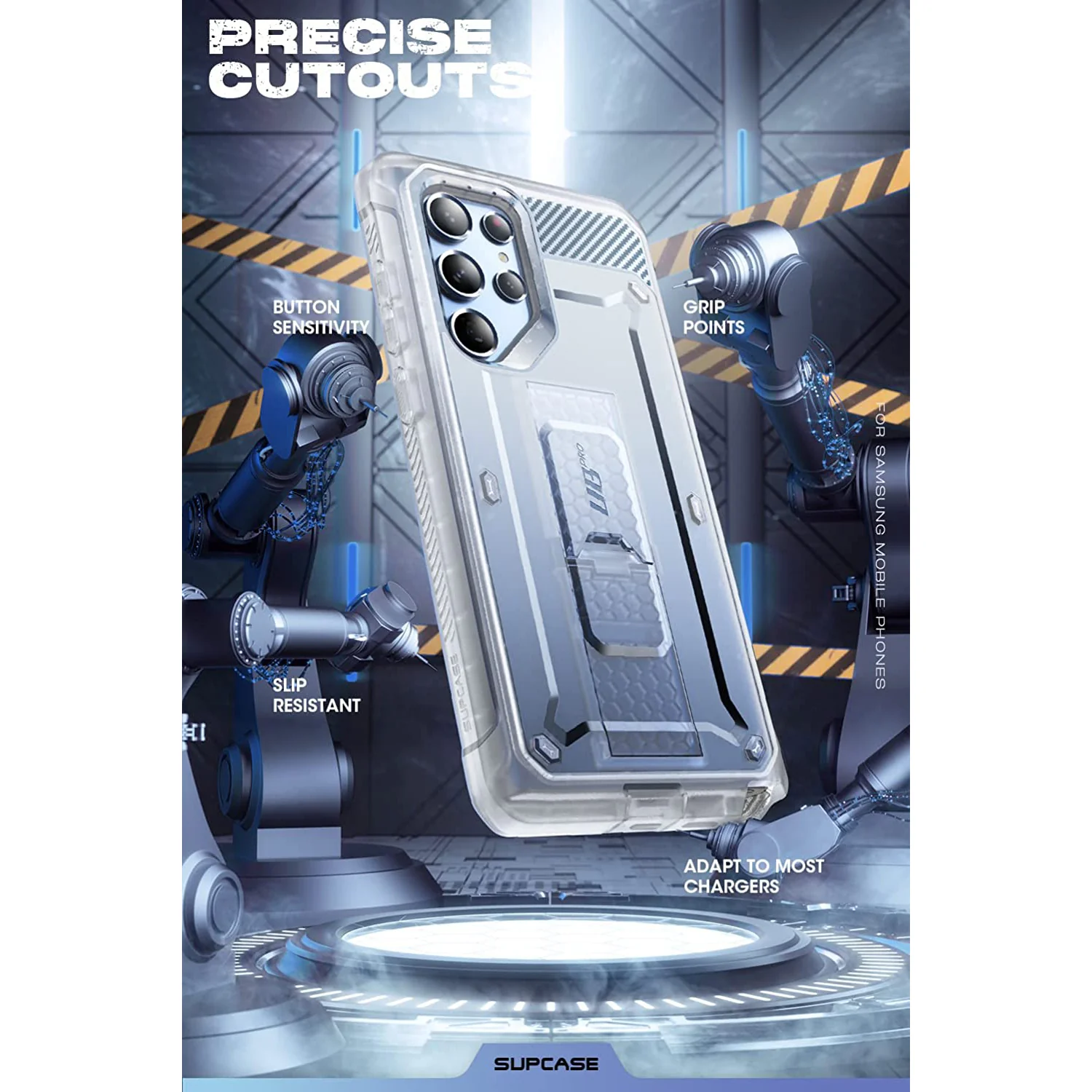 Galaxy S22 Ultra Unicorn Beetle PRO Screen Protector Case-Ice - Image 6