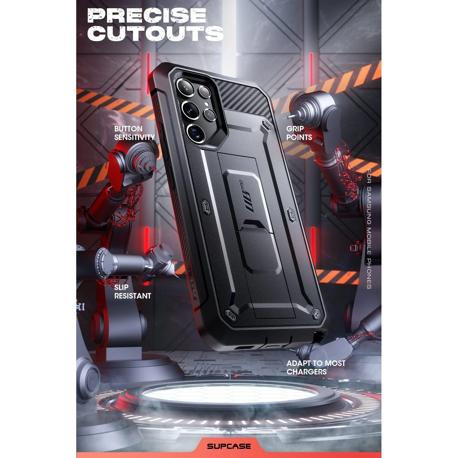 Galaxy S22 Ultra Unicorn Beetle PRO Screen Protector Case(Open-Box)-Black - Image 9