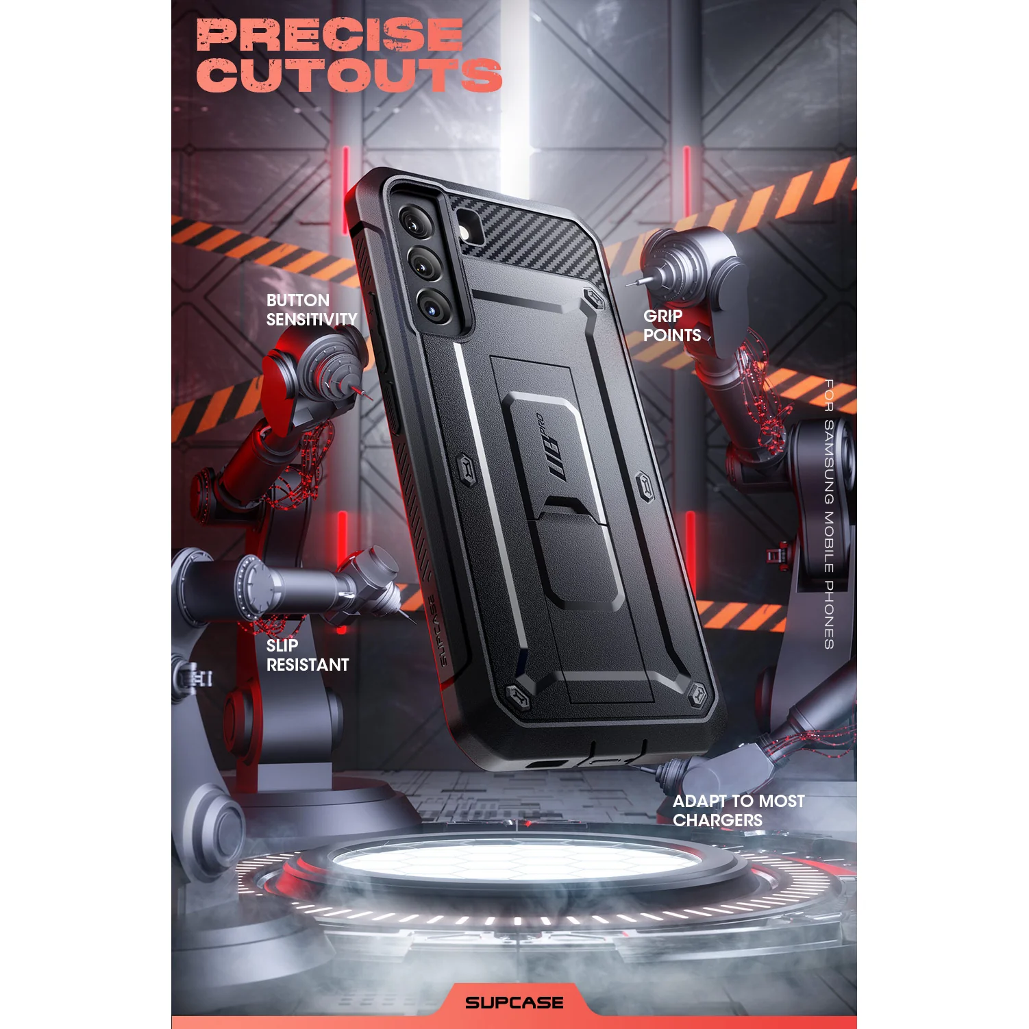 Galaxy S22 Unicorn Beetle PRO Rugged Case-Black - Image 8