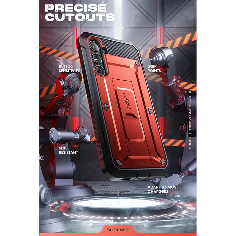 Galaxy S23 FE Unicorn Beetle PRO Rugged Phone Case-Metallic Red - Image 8