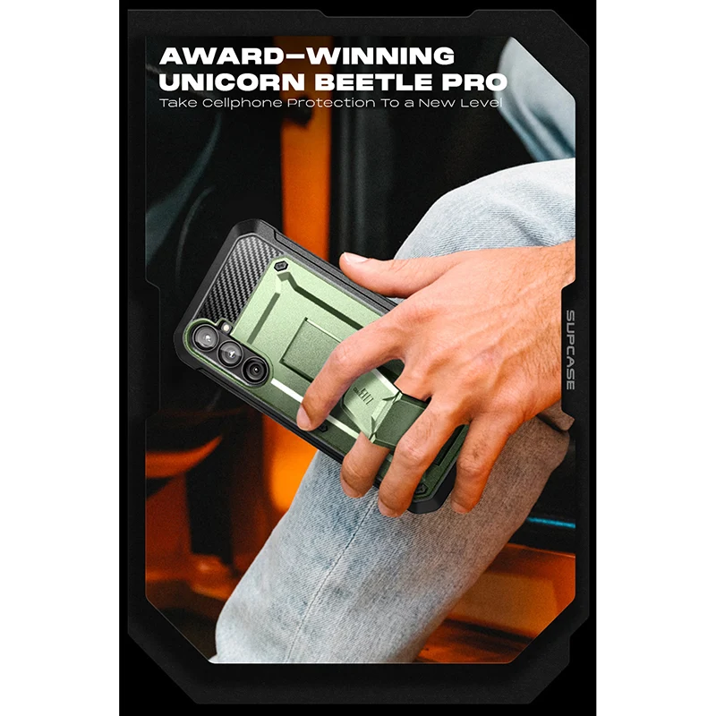 Galaxy S23 FE Unicorn Beetle PRO Rugged Phone Case-Dark Green - Image 10