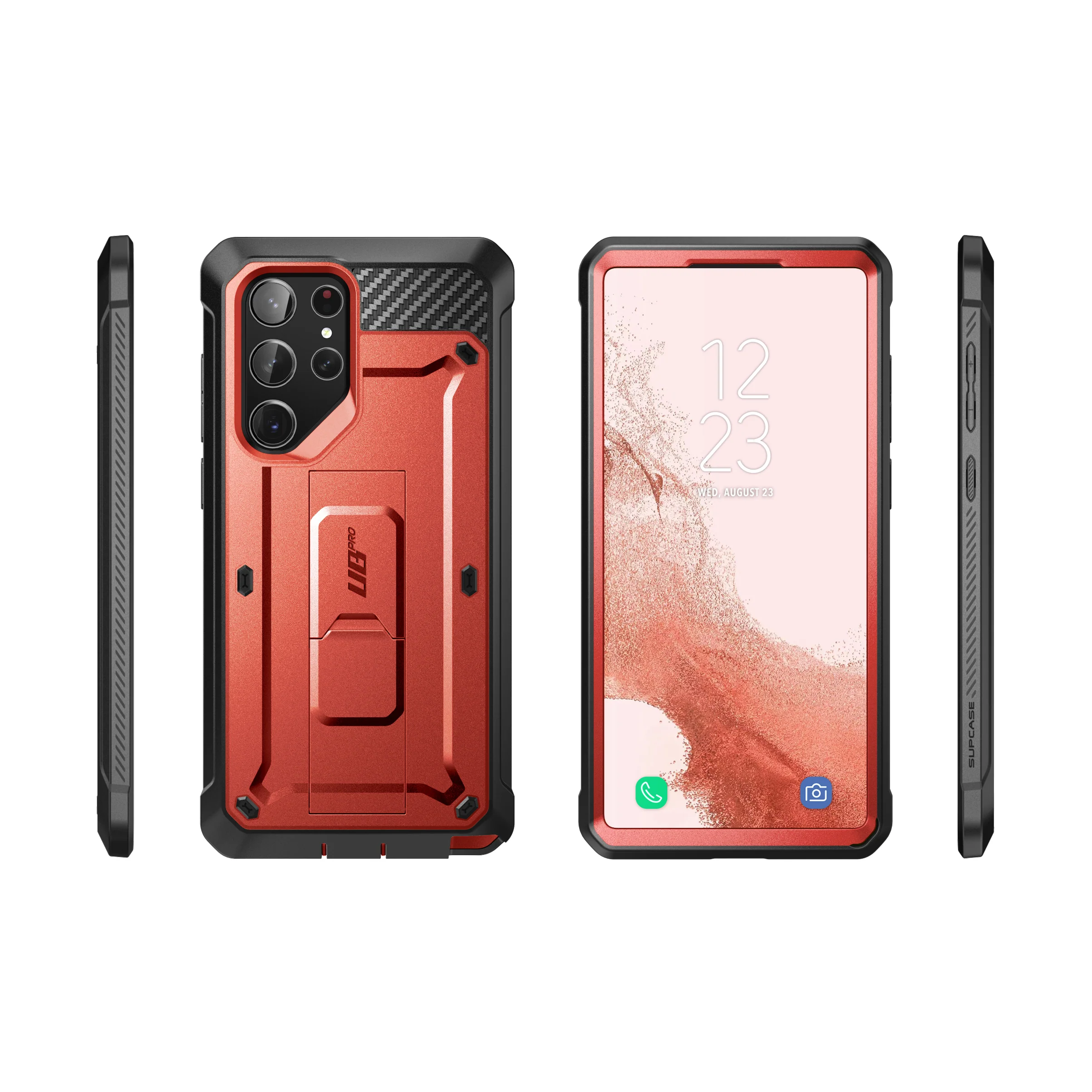 Galaxy S23 Ultra Unicorn Beetle PRO Screen Protector Case-Metallic Red - Image 4