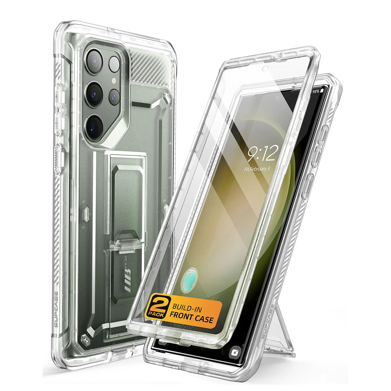 Galaxy S23 Ultra Unicorn Beetle PRO Screen Protector Case(Open-Box)-Clear - Image 2