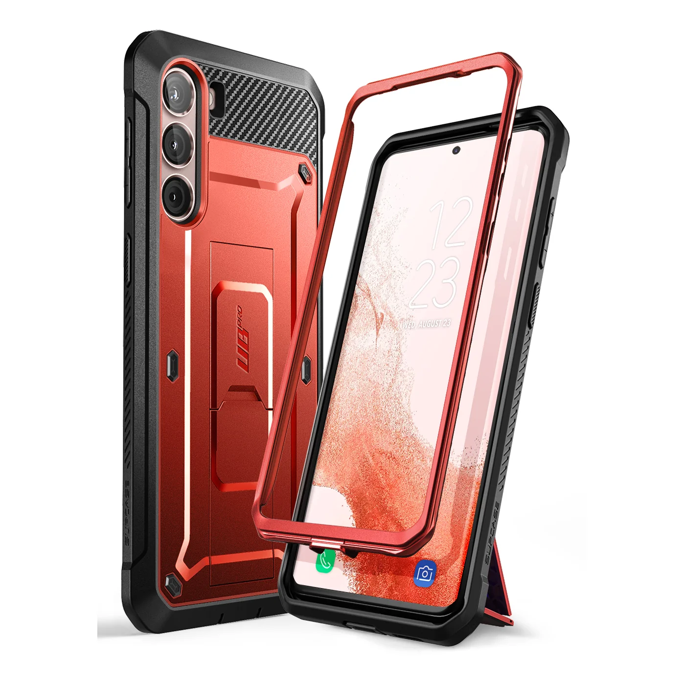 Galaxy S23 Unicorn Beetle PRO Rugged Case-Metallic Red - Image 2