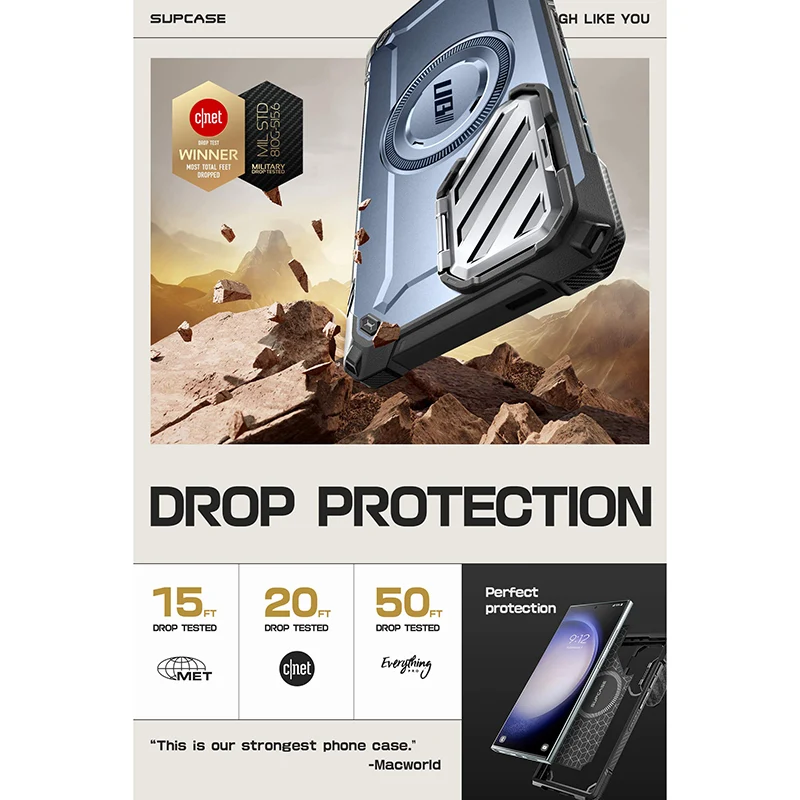 Galaxy S24 Ultra Unicorn Beetle MAG XT Bumper Case -Metallic Blue - Image 5