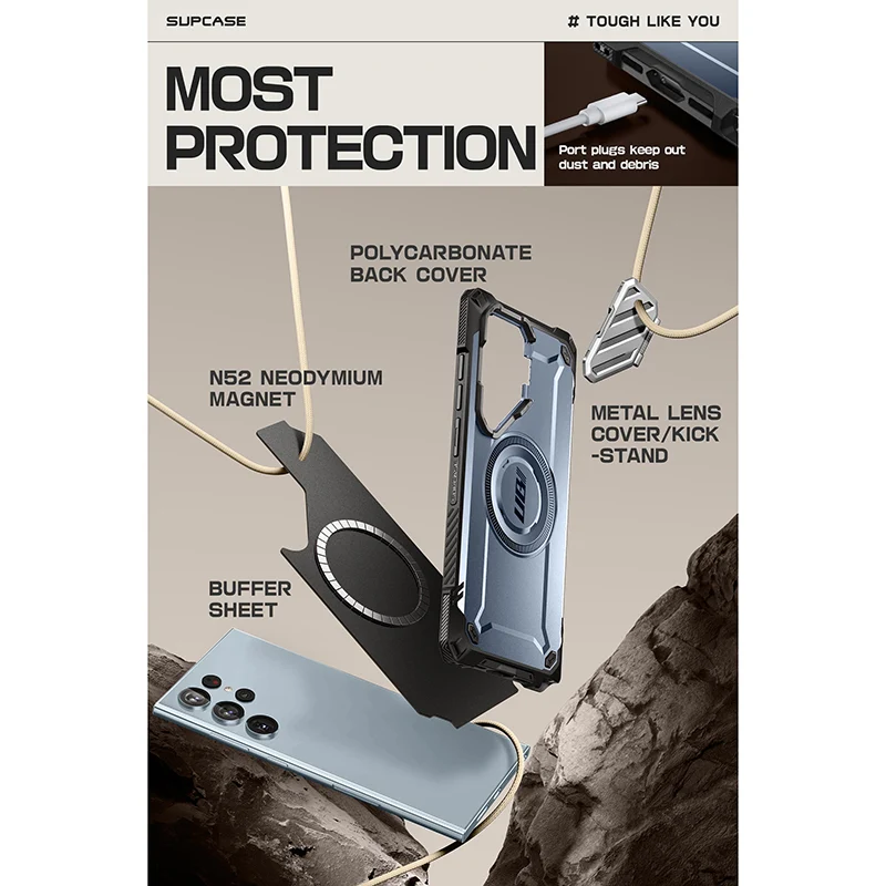 Galaxy S24 Ultra Unicorn Beetle MAG XT Bumper Case -Metallic Blue - Image 7