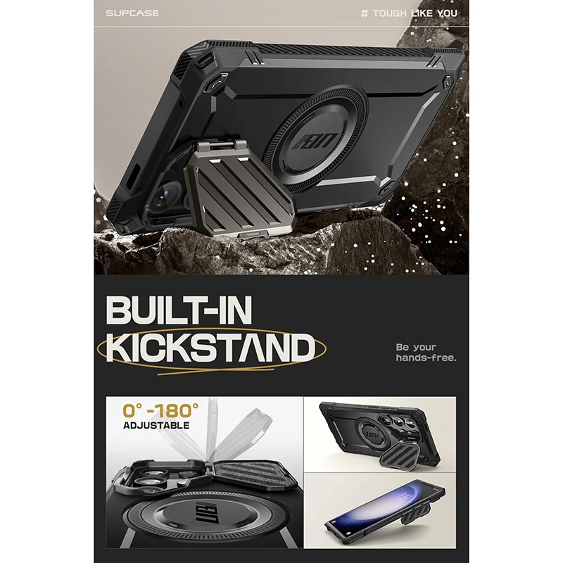 Galaxy S24 Ultra Unicorn Beetle MAG XT Bumper Case -Black - Image 8