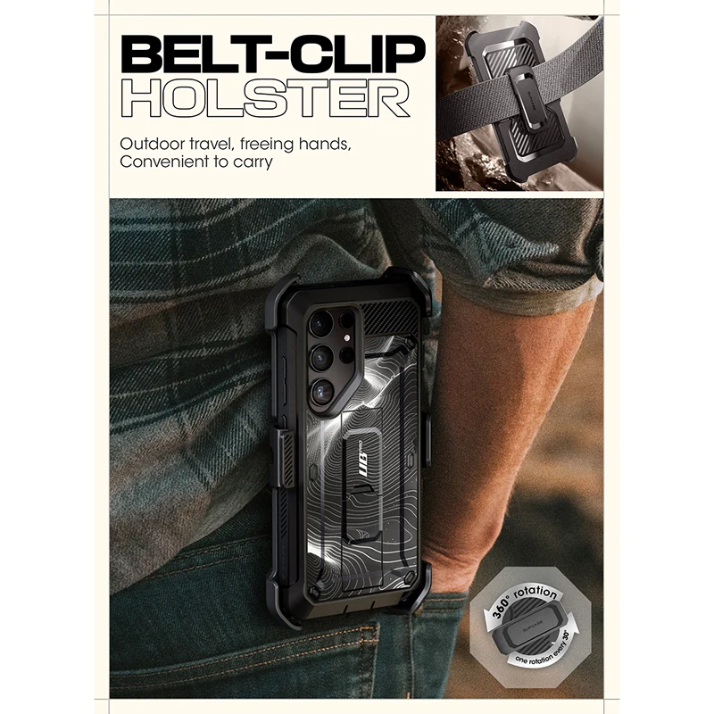 Galaxy S24 Ultra Unicorn Beetle PRO Rugged Case-Black Ripple - Image 8