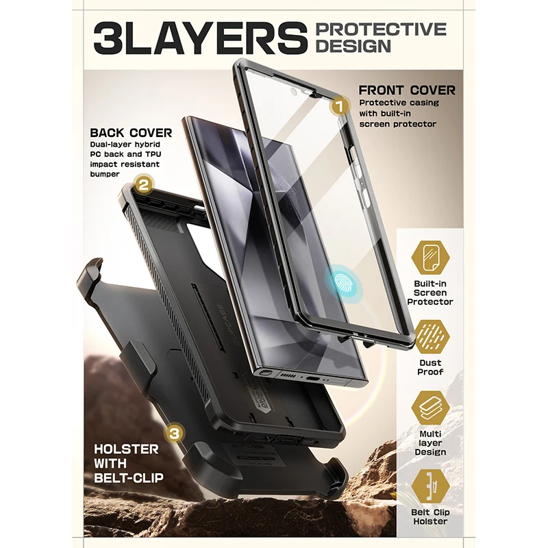 Galaxy S24 Ultra Unicorn Beetle PRO Rugged Case-Chevron - Image 7