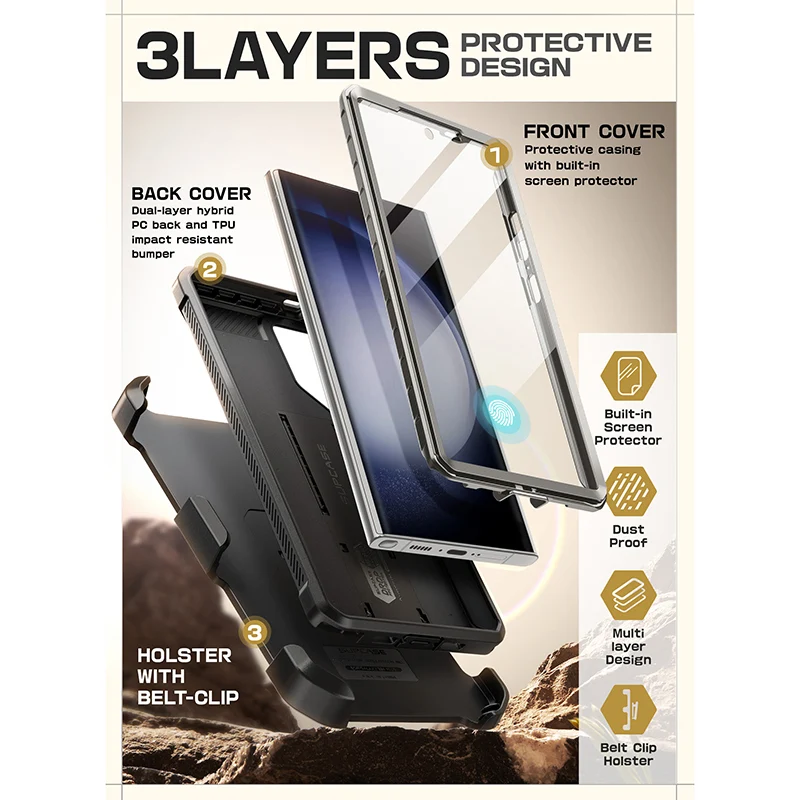 Galaxy S24 Ultra Unicorn Beetle PRO Rugged Case-Titan Gray - Image 7
