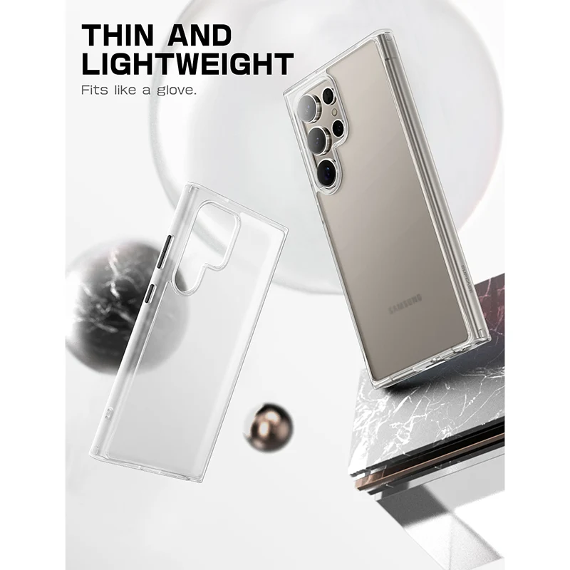 Galaxy S24 Ultra Unicorn Beetle Style Slim Clear Case-Clear - Image 6