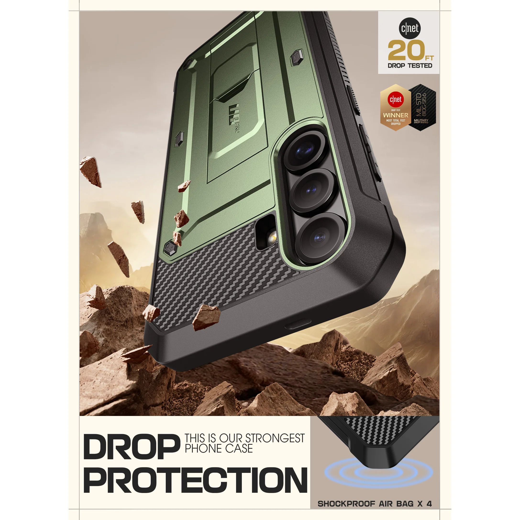 Galaxy S25 Plus Unicorn Beetle PRO Rugged Case(open box)-Dark Green - Image 3