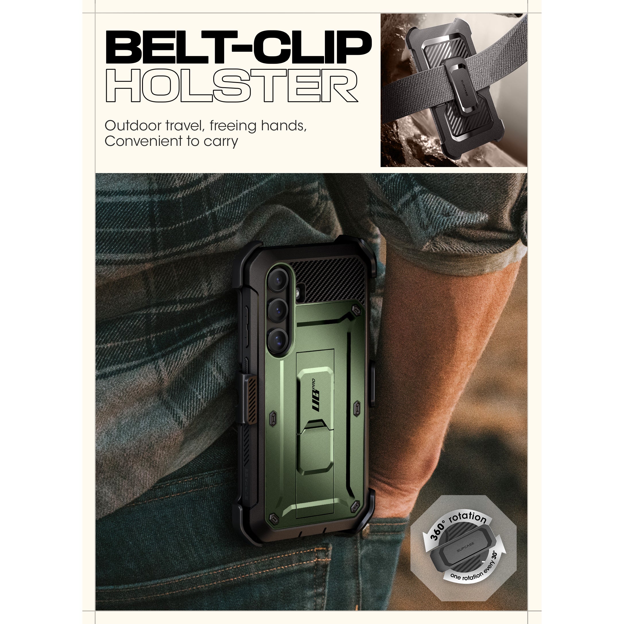 Galaxy S25 Plus Unicorn Beetle PRO Rugged Case(open box)-Dark Green - Image 7