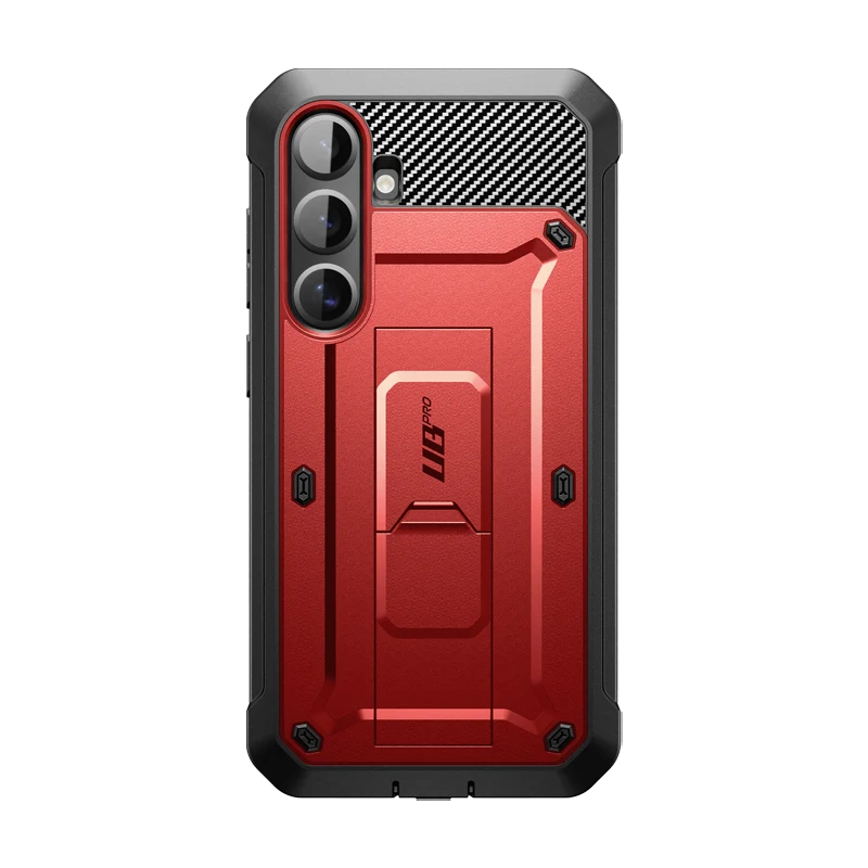 Galaxy S25 Plus Unicorn Beetle PRO Rugged Case-Metallic Red