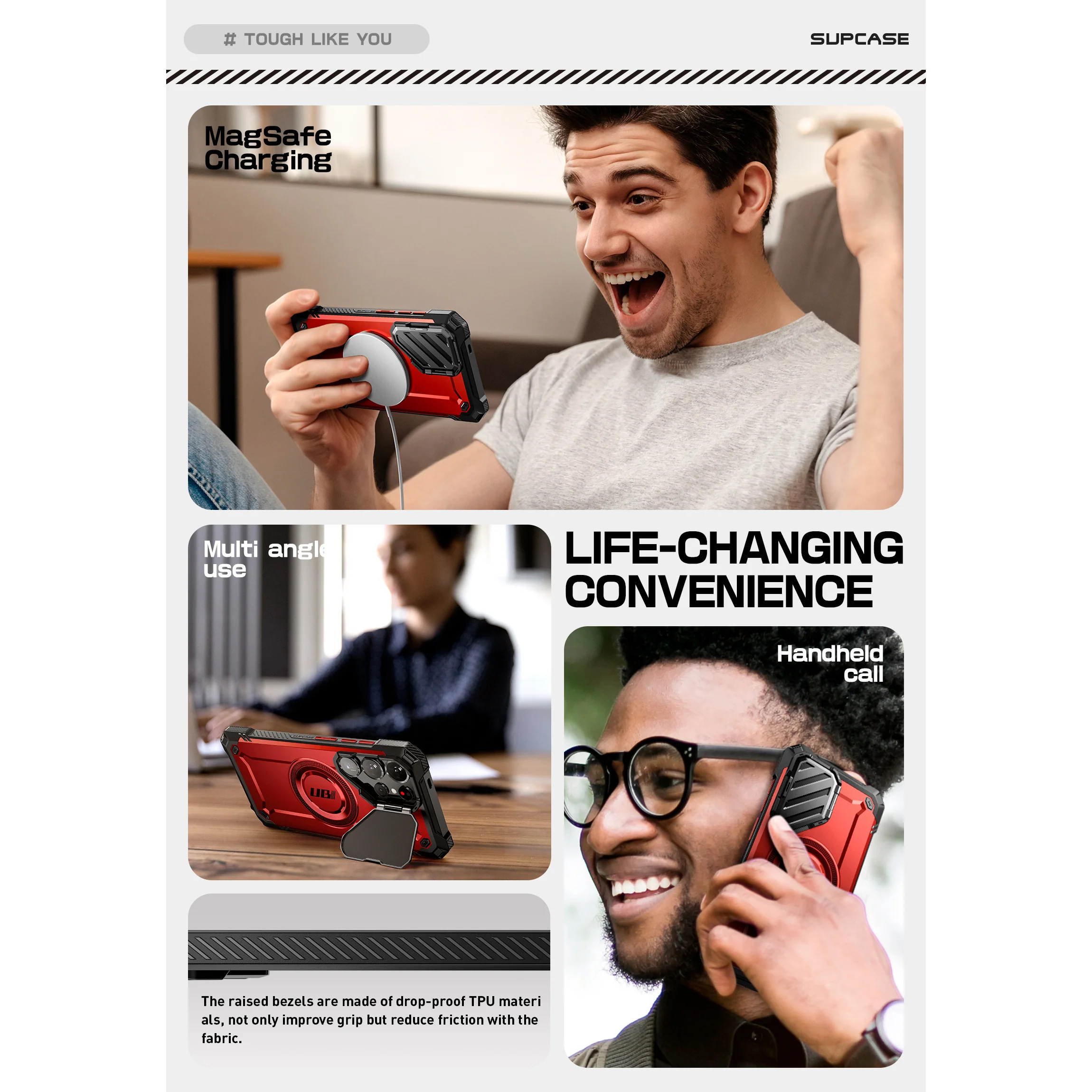 Galaxy S25 Ultra Unicorn Beetle MAG XT Bumper Case -Metallic Red - Image 9
