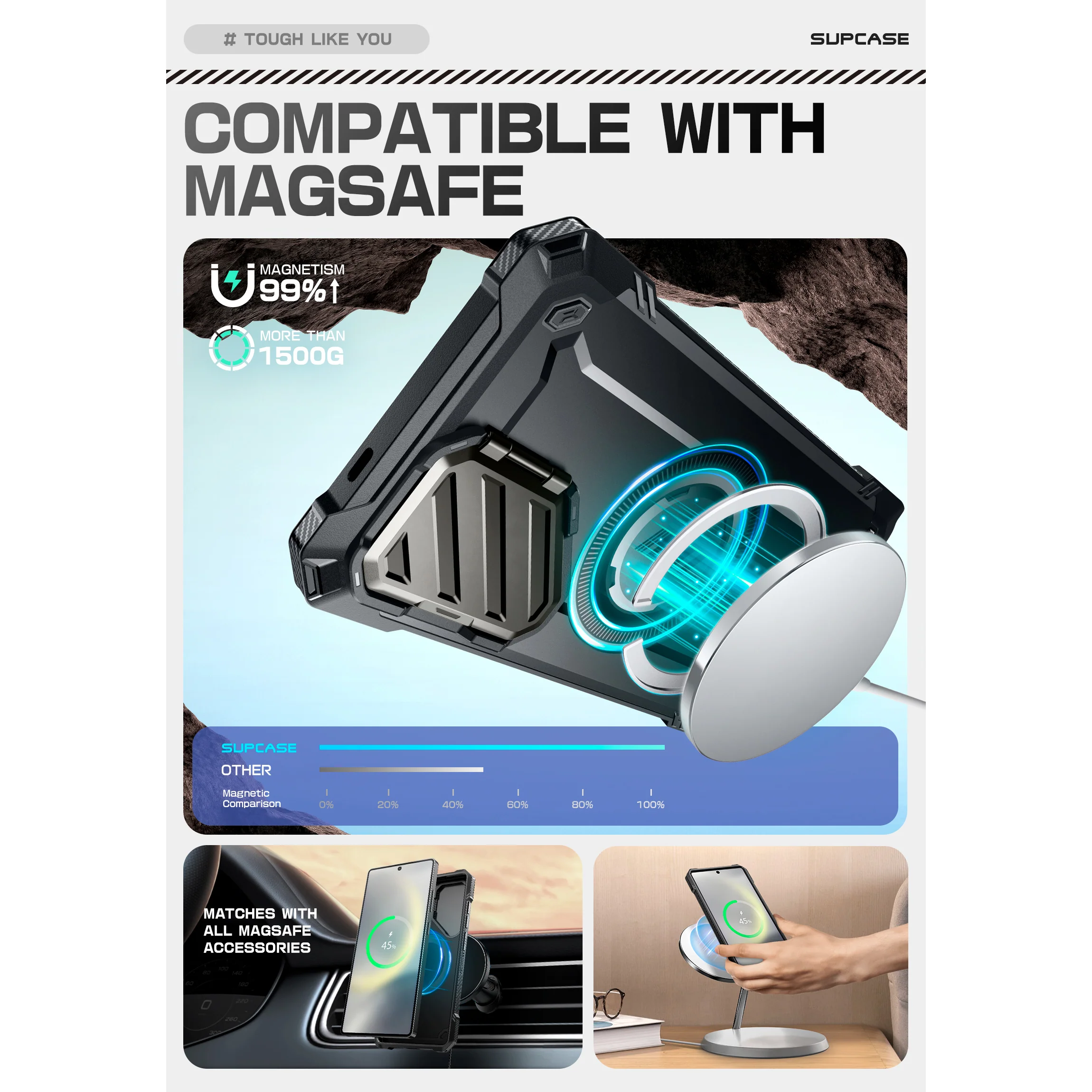 Galaxy S25 Ultra Unicorn Beetle MAG XT Bumper Case -Black - Image 12