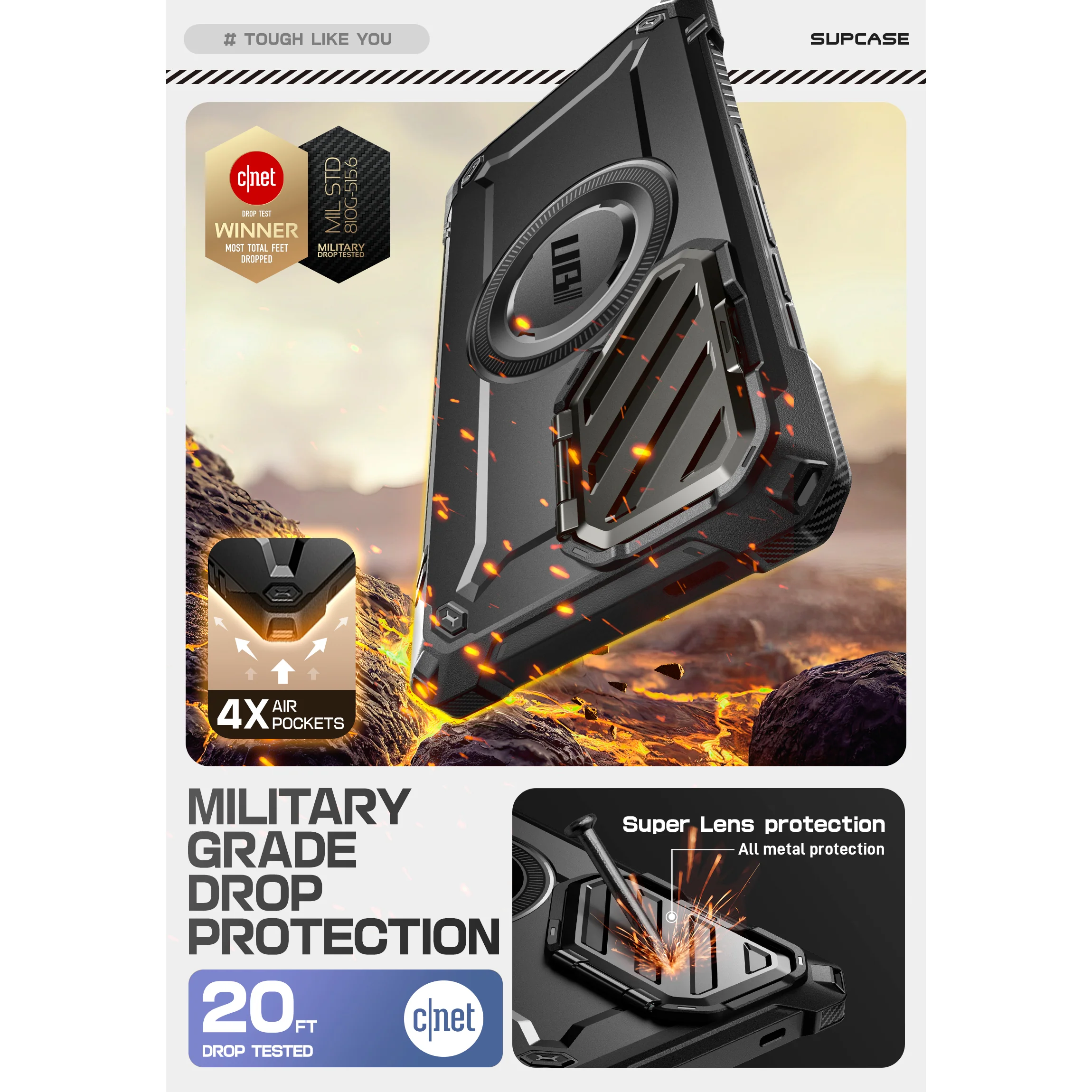 Galaxy S25 Ultra Unicorn Beetle MAG XT Bumper Case -Black - Image 8