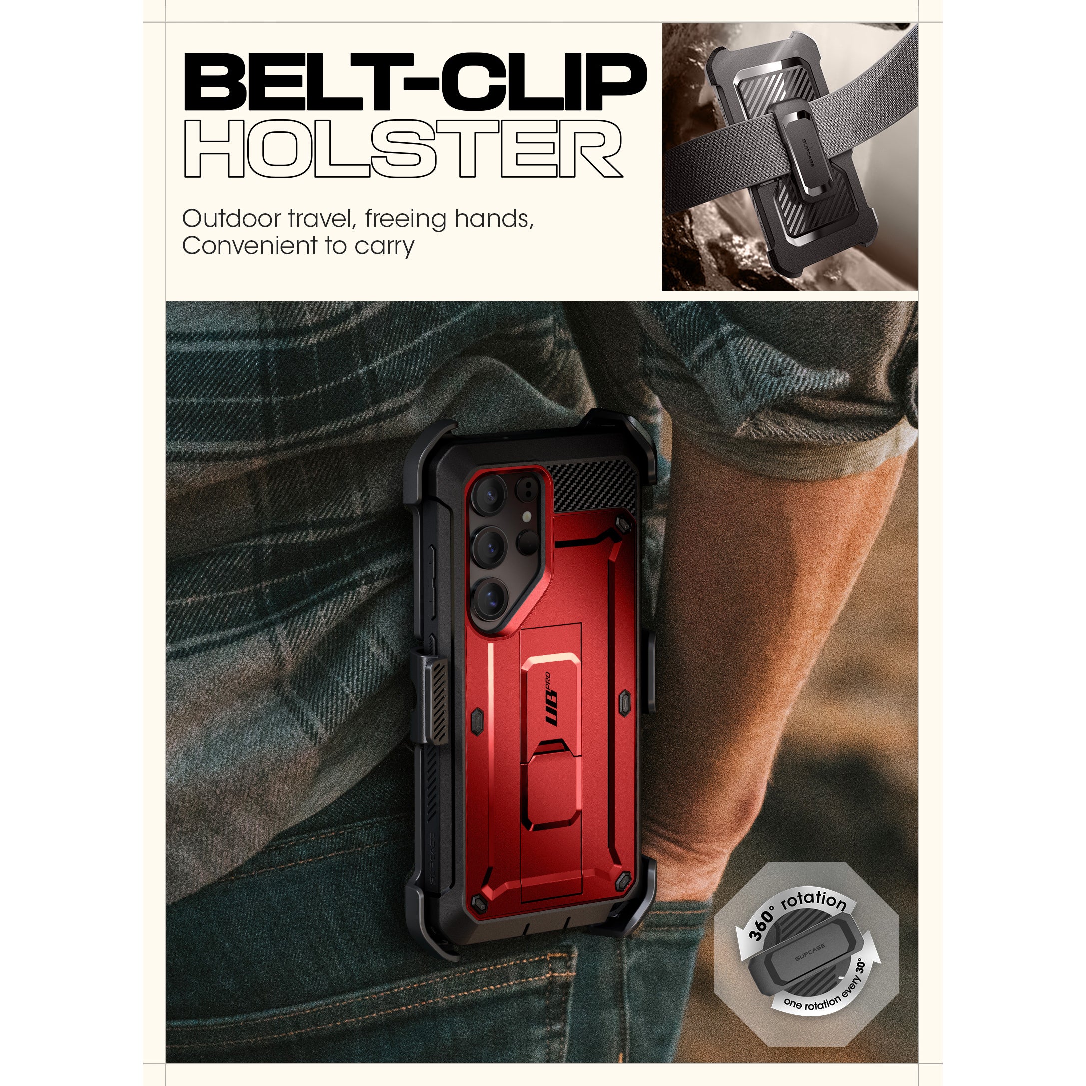 Galaxy S25 Ultra Unicorn Beetle PRO Rugged Case(open box)-Metallic Red - Image 7