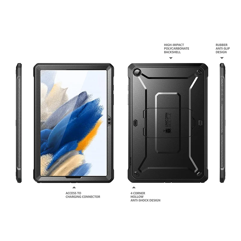 Galaxy Tab A9 Plus 11 inch (2023) Unicorn Beetle PRO Full-Body Case-Black - Image 9